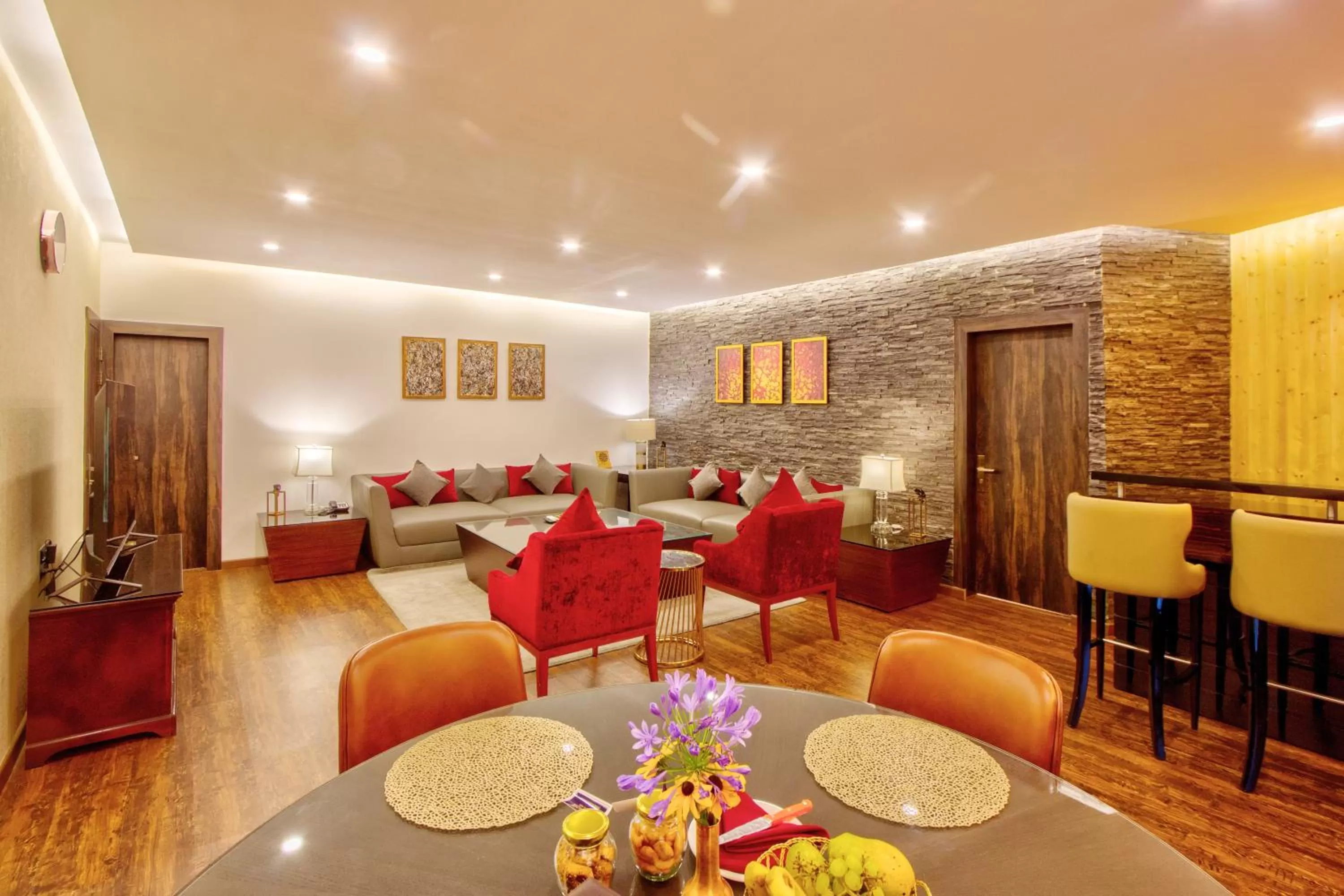 Living room in Span Resort and Spa, Manali
