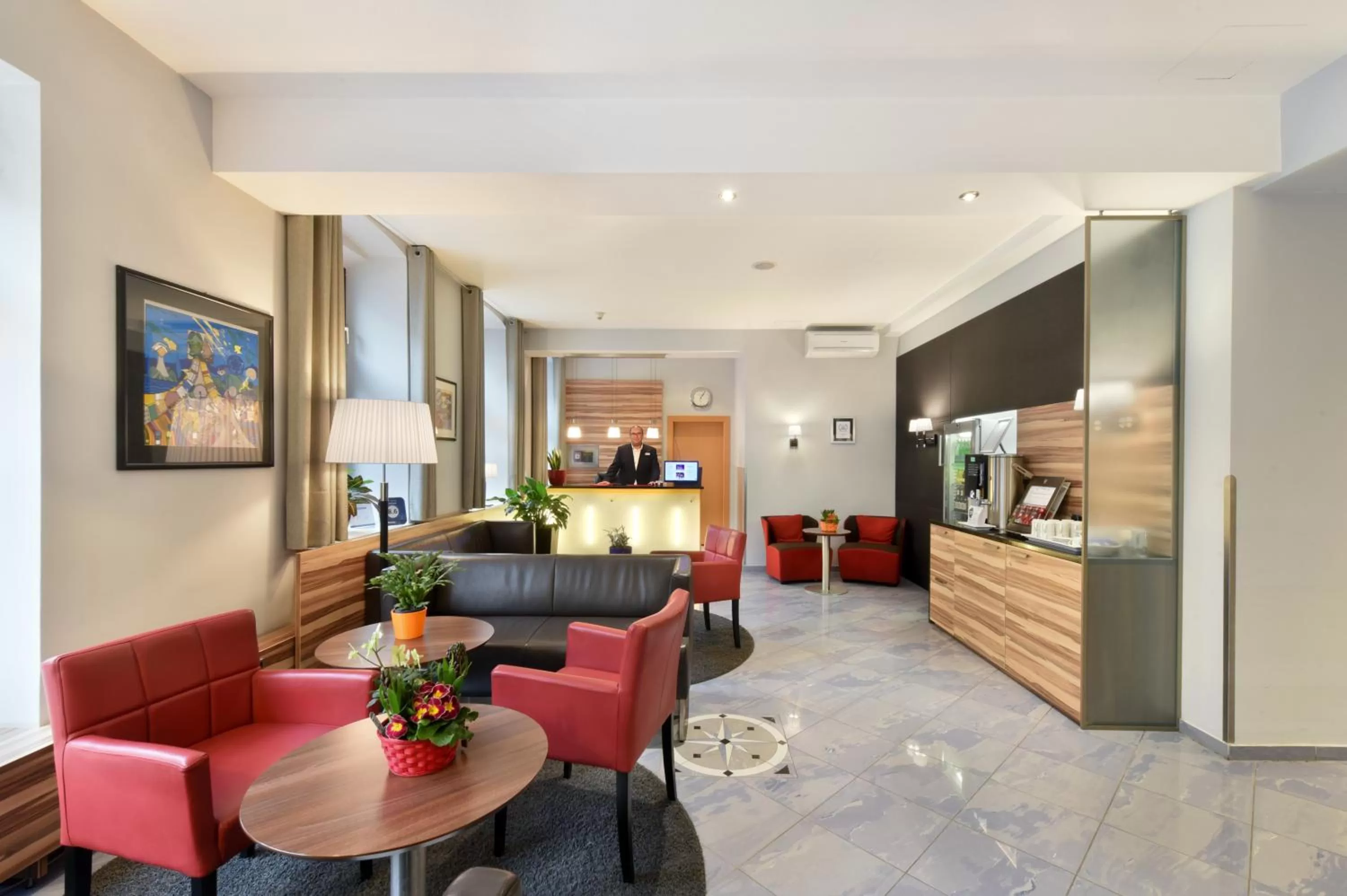 Lobby or reception in Hotel Lucia