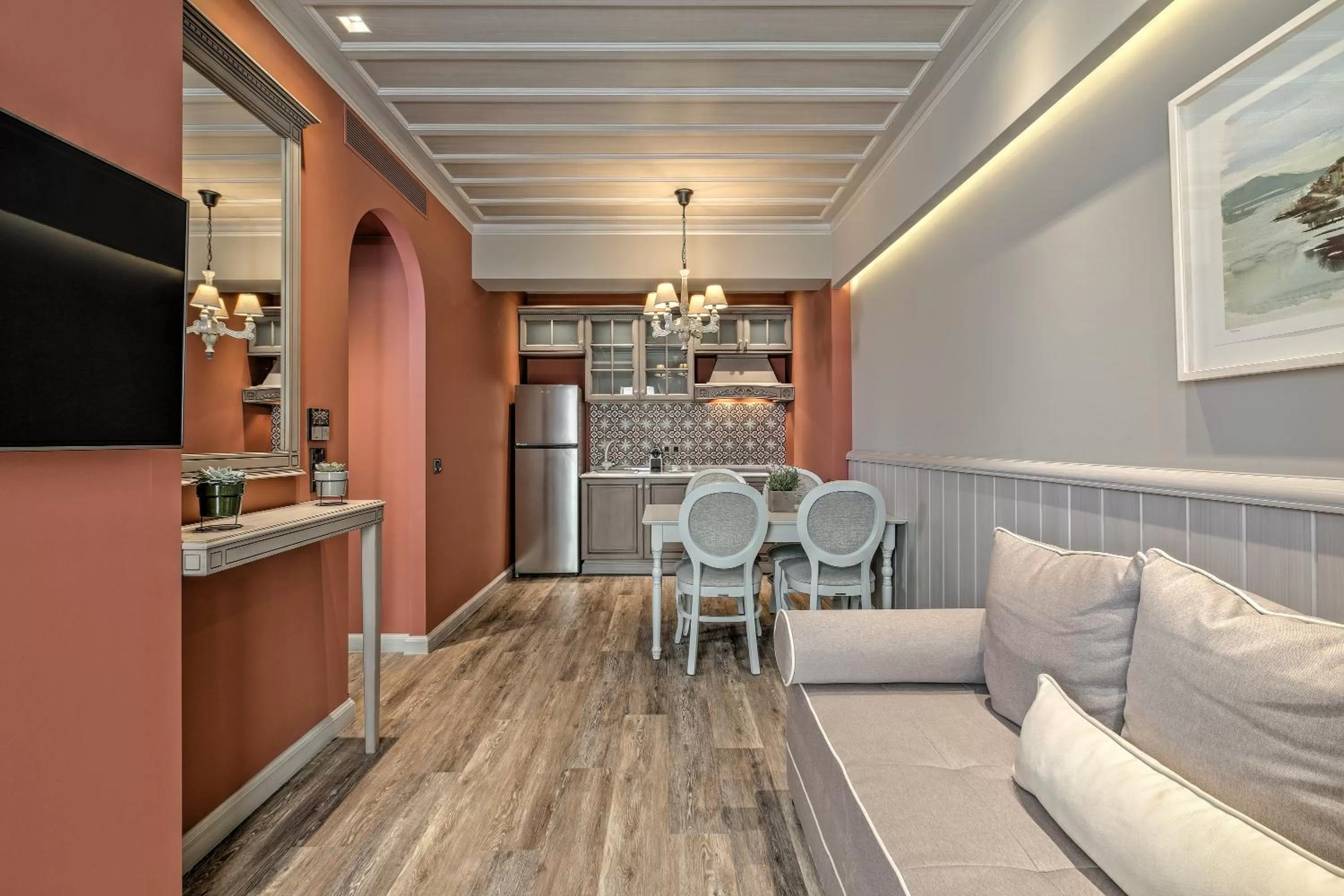 Kitchen or kitchenette in Estia Boutique Apartments