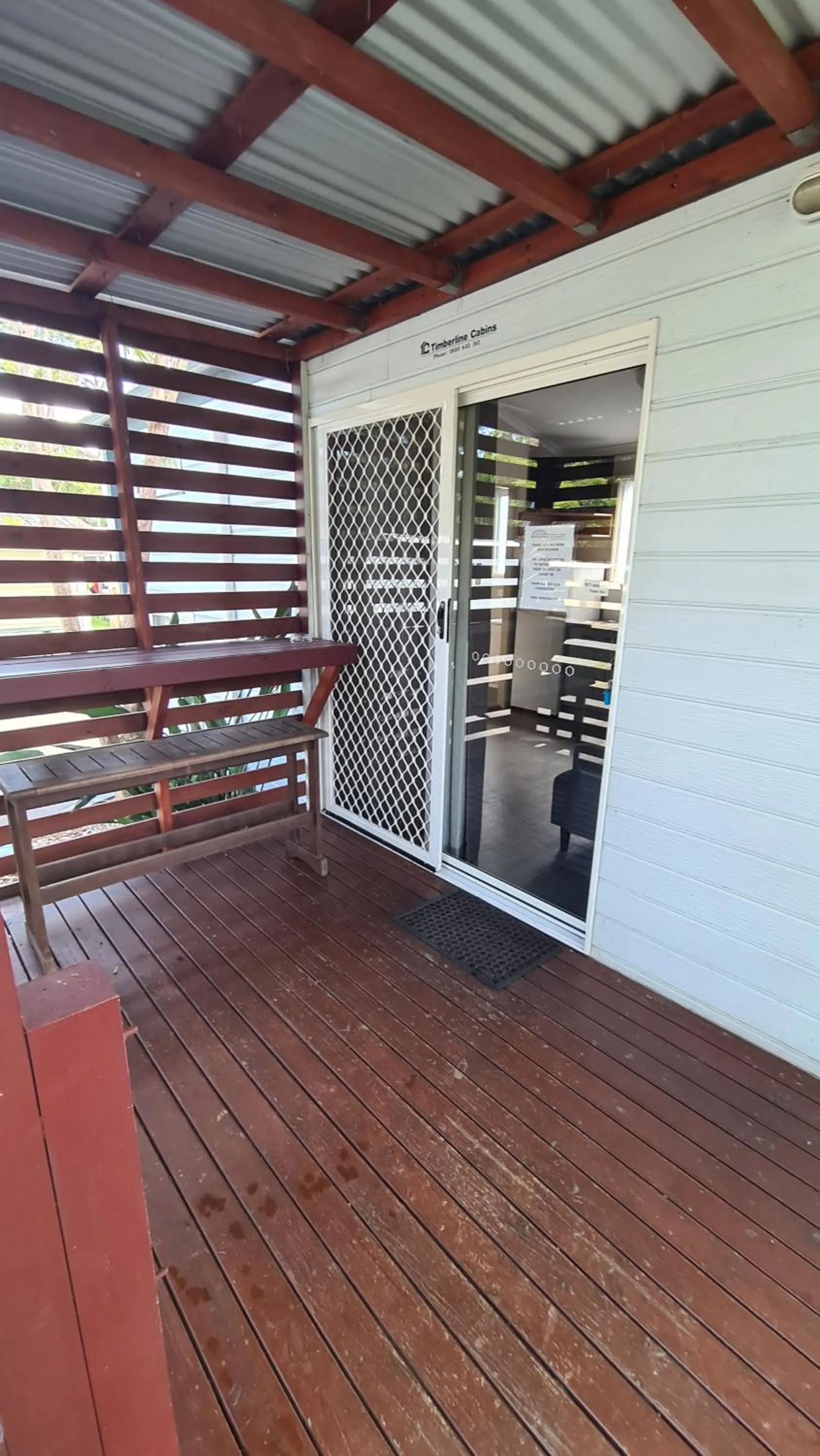 Balcony/Terrace in Banana Coast Caravan Park