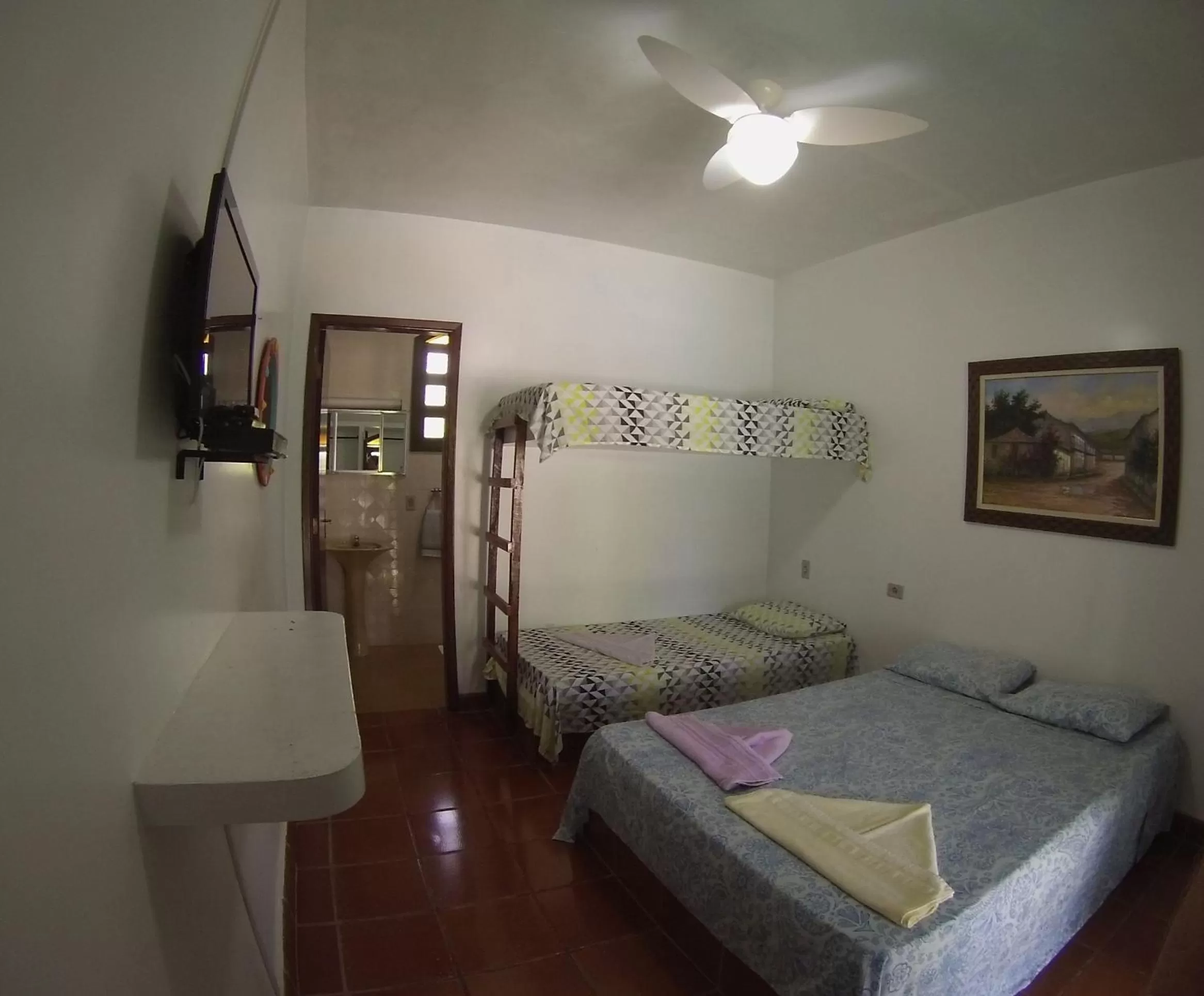 Day, Bed in Pousada Na Praia Ubatuba