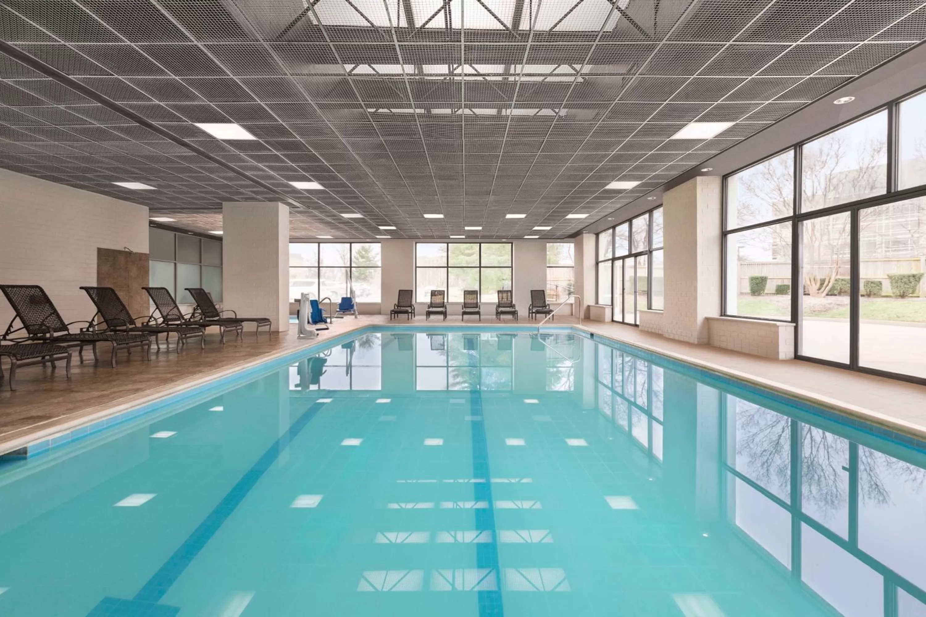 Pool view in Embassy Suites by Hilton Baltimore at BWI Airport