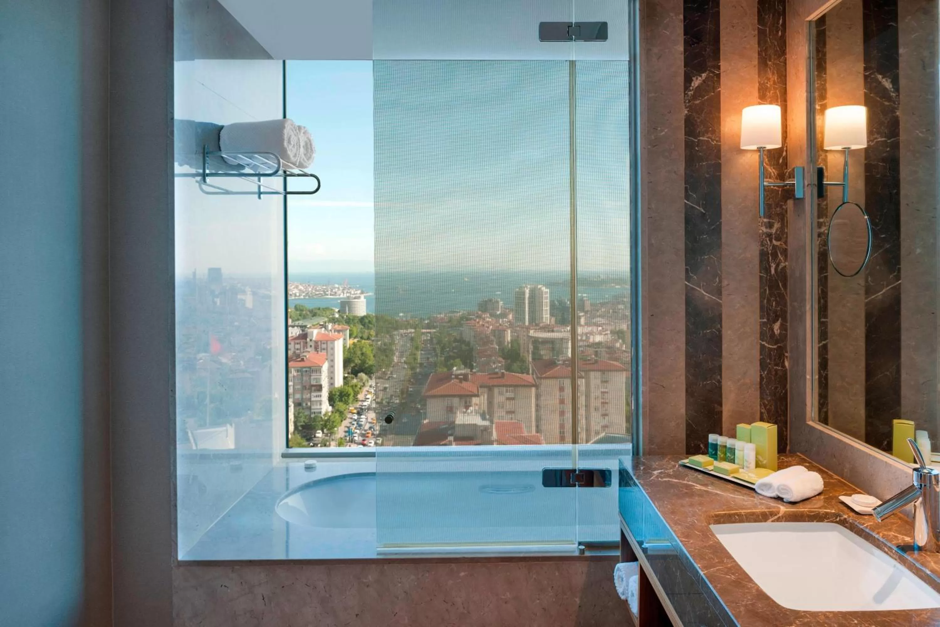 Bathroom in Renaissance Istanbul Polat Bosphorus Hotel