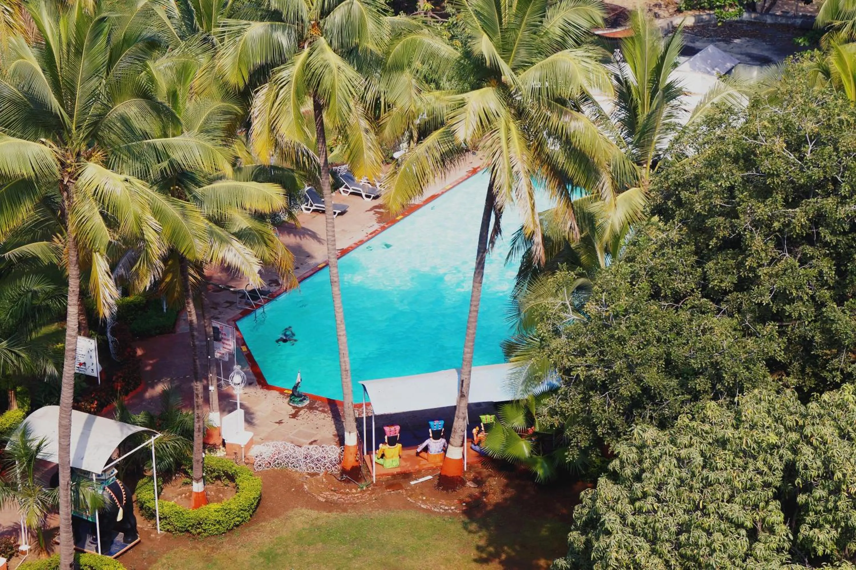 Pool view in Ambassador Ajanta Hotel, Aurangabad