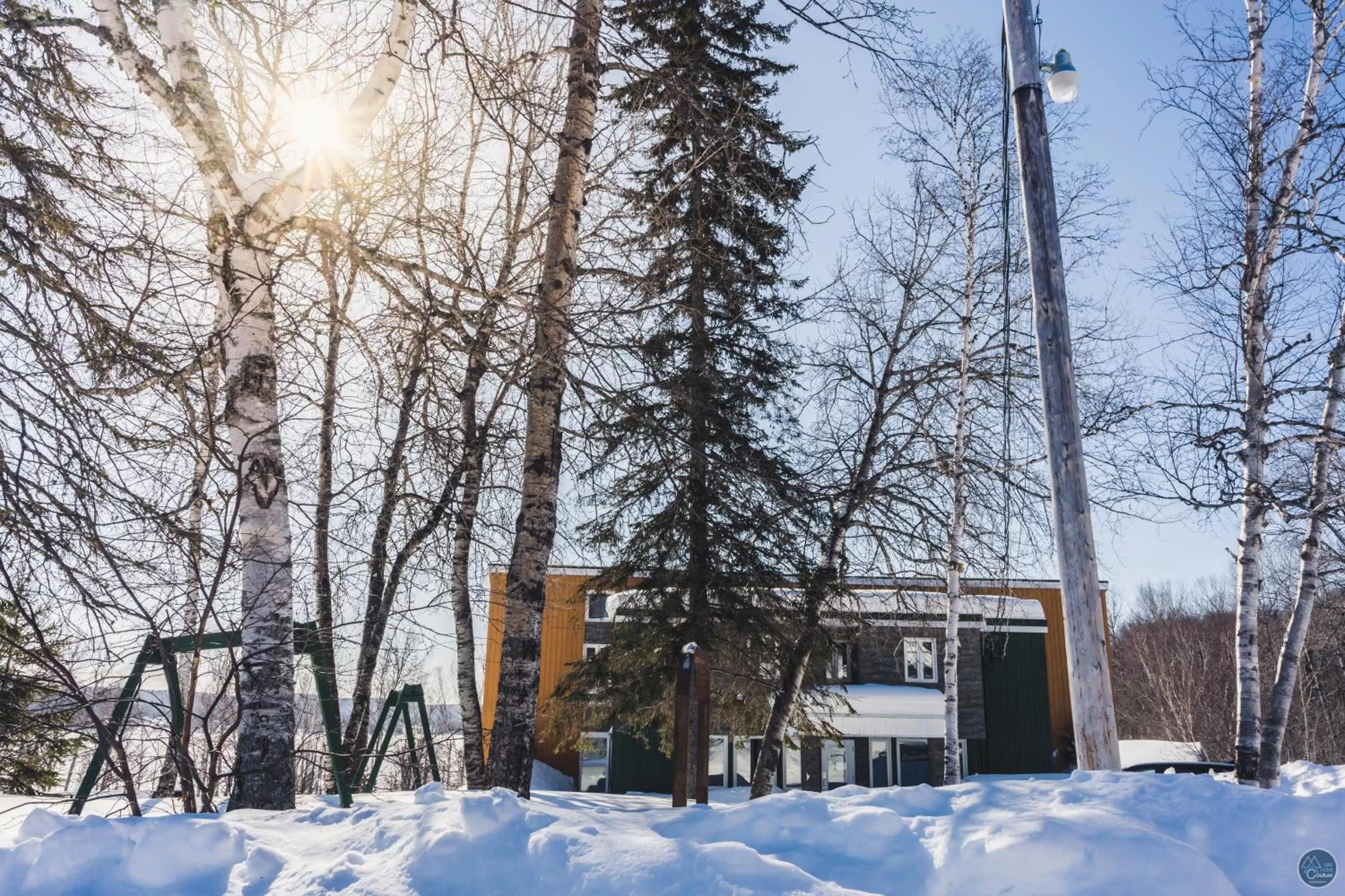Natural landscape, Winter in Auberge Éva