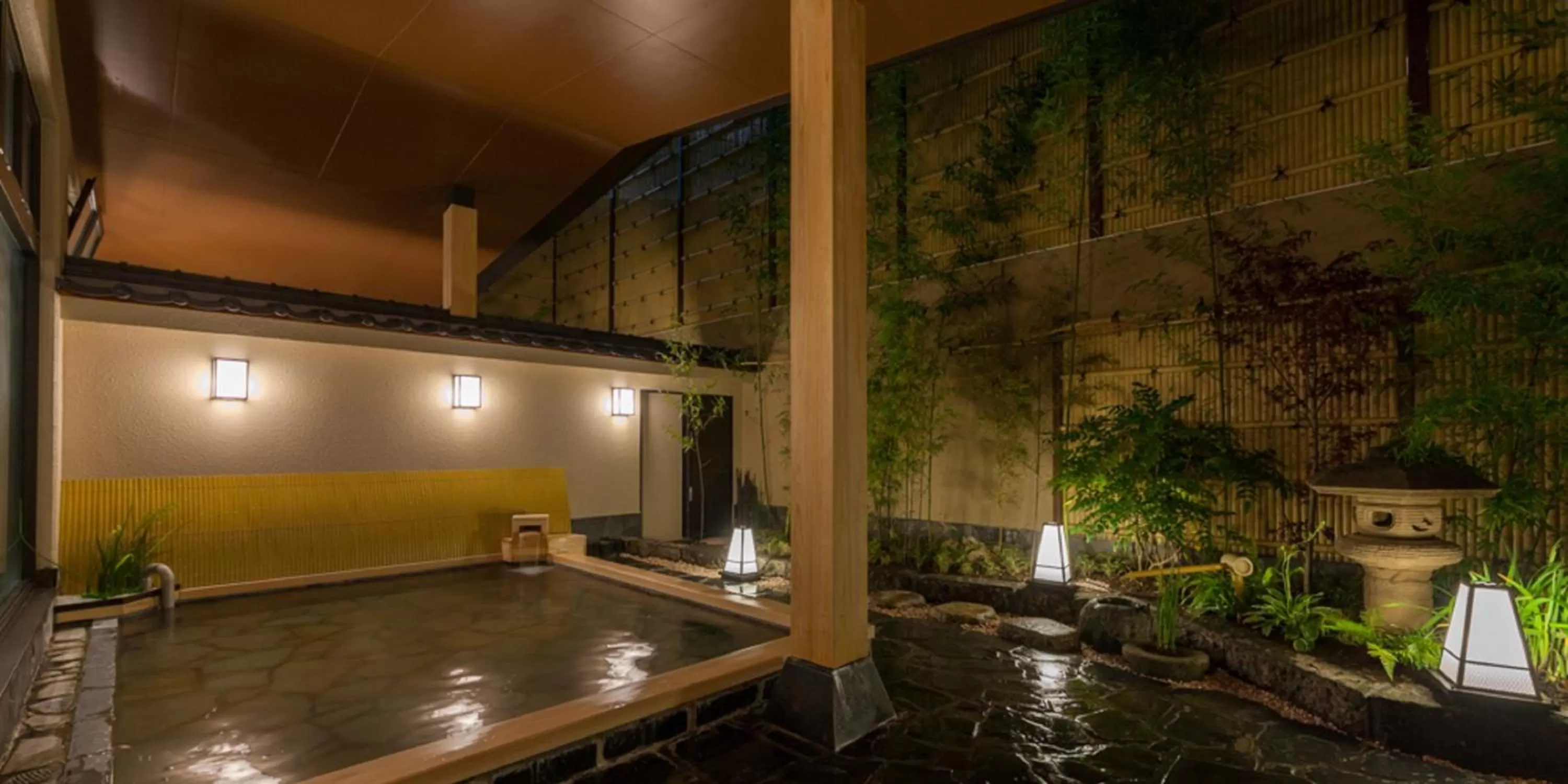 Hot Spring Bath in Nishitetsu Resort Inn Beppu