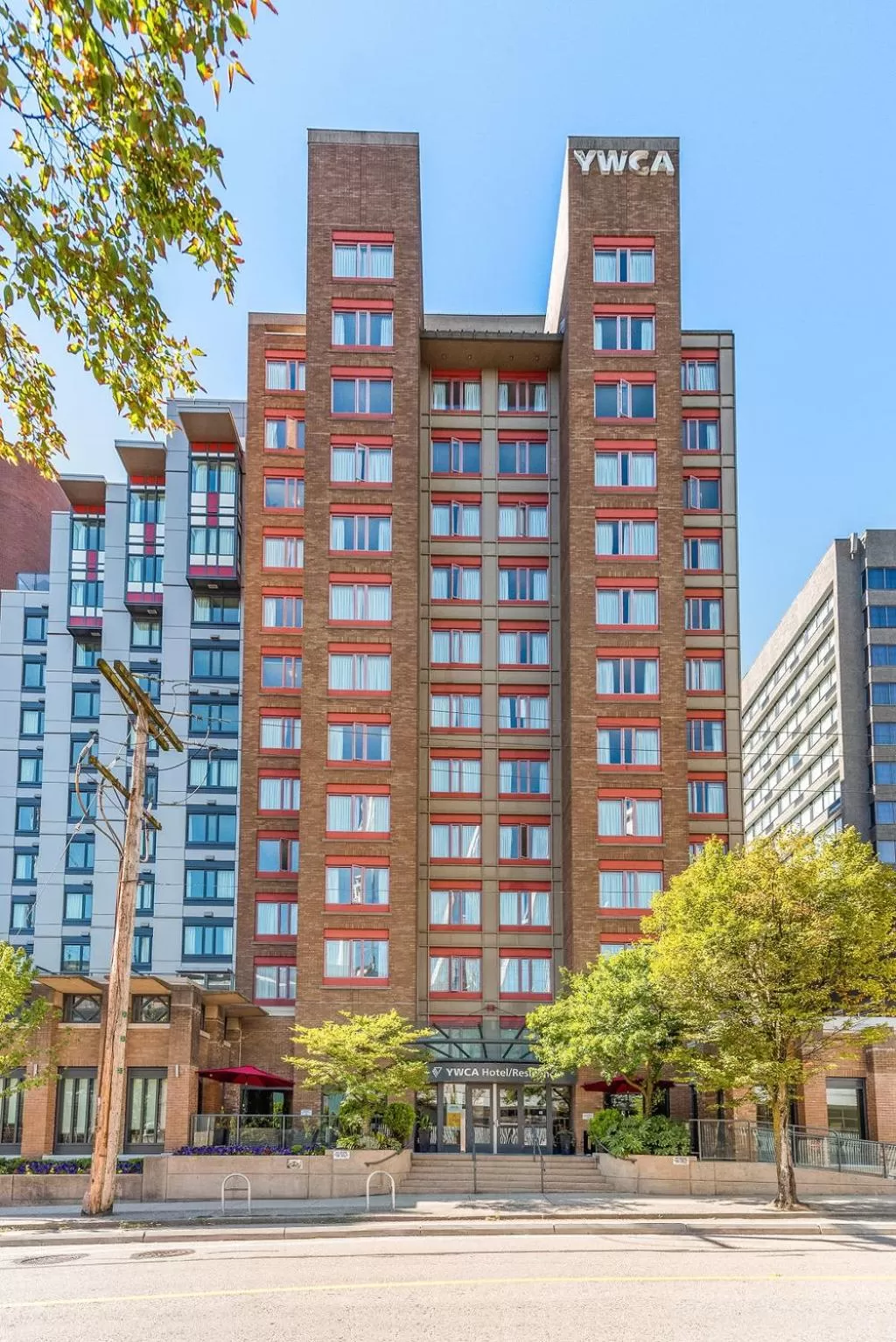 Property building in YWCA Hotel Vancouver