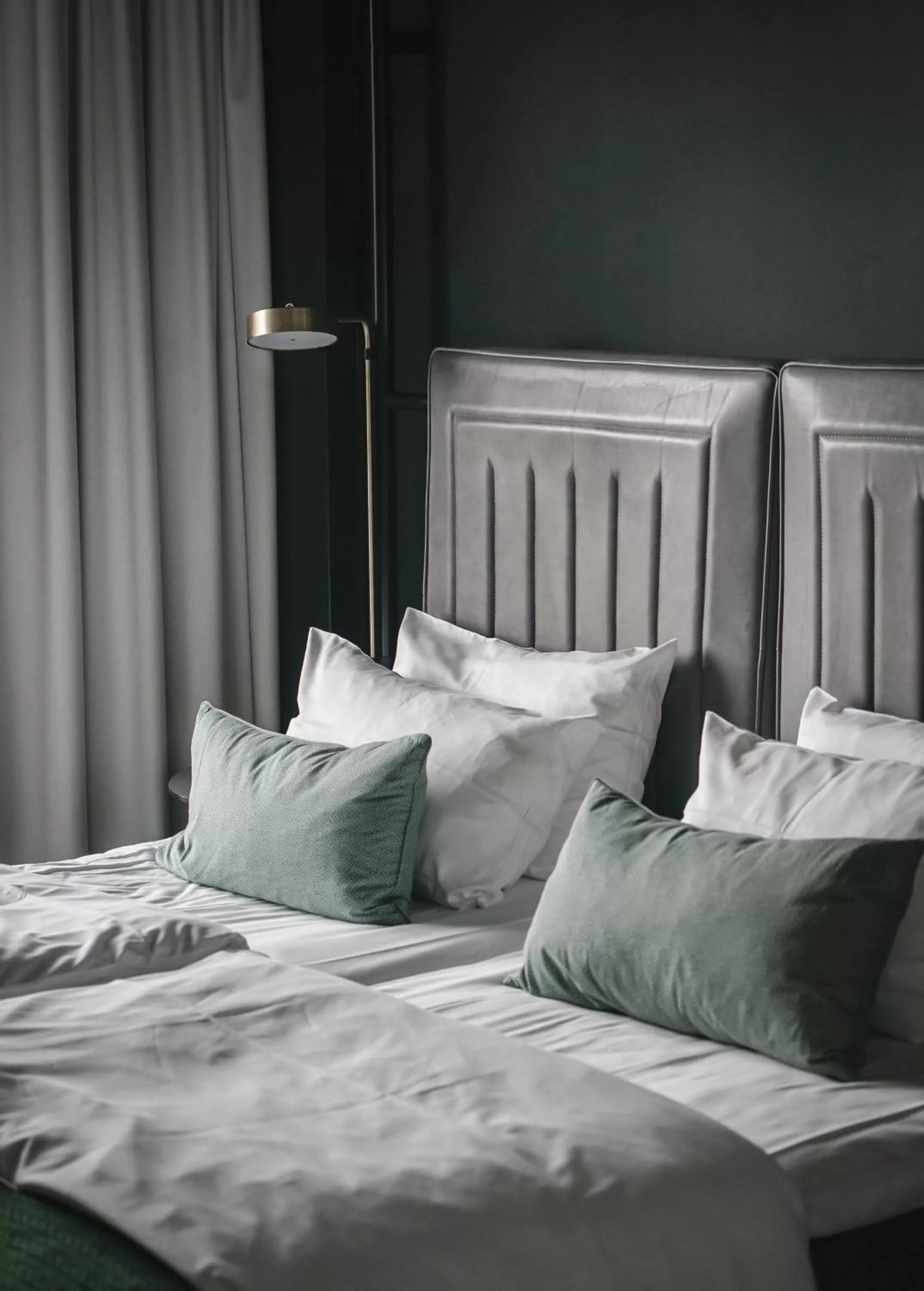 Decorative detail, Bed in Hotel Danmark