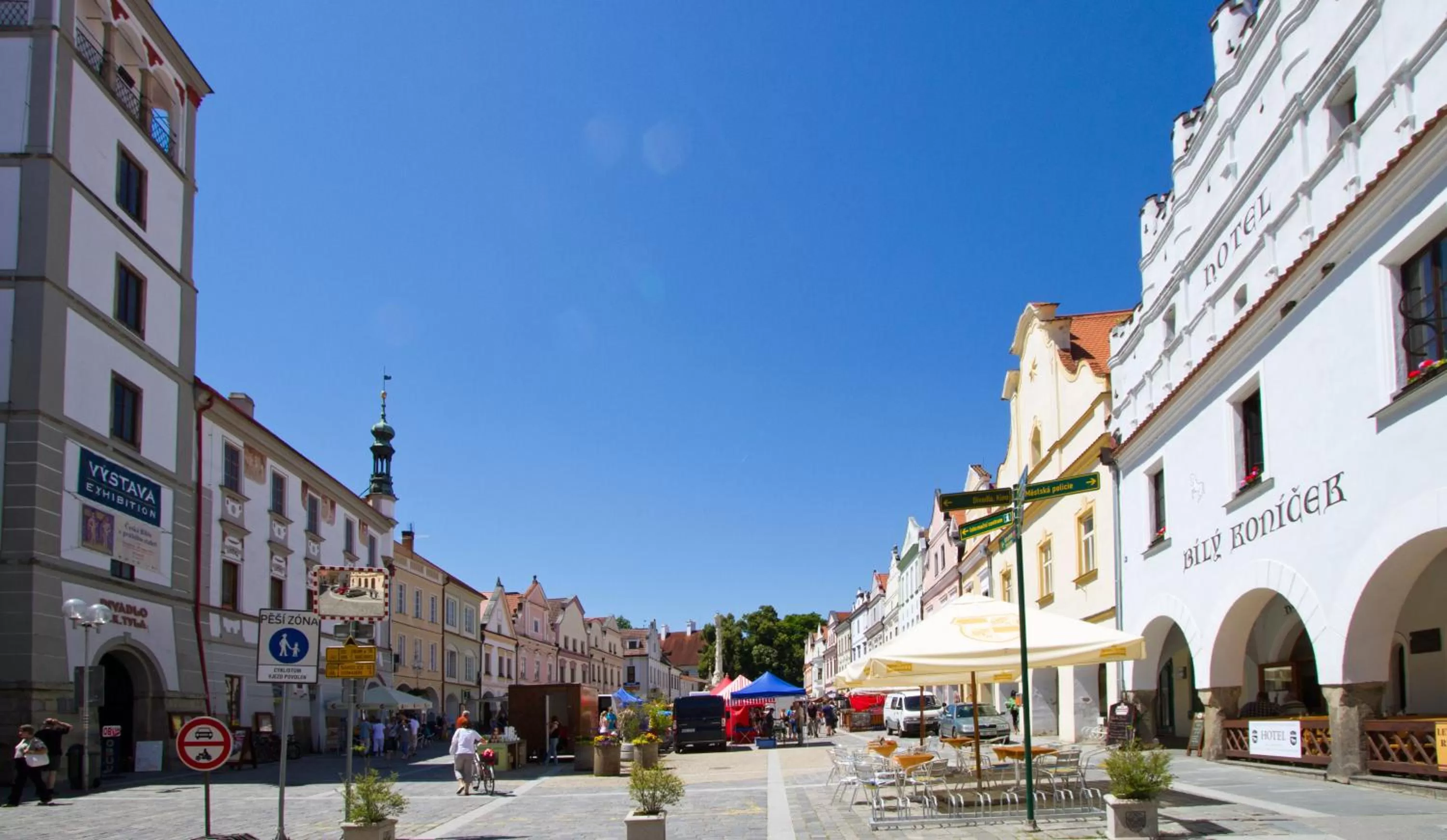 City view in Hotel Bílý Koníček