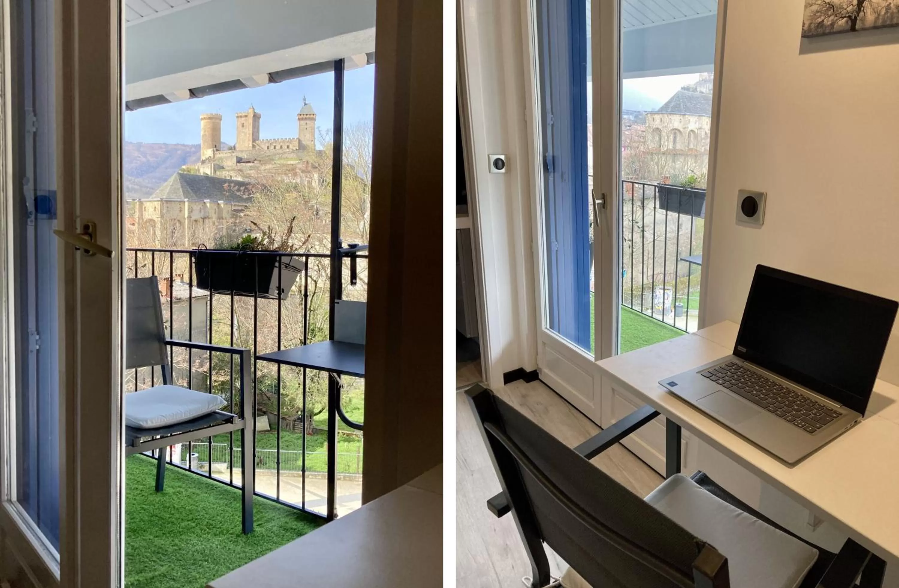 Patio in AUX 4 LOGIS - Studio Le Roof - Une vue splendide - Petit déjeuner offert 1ère nuit