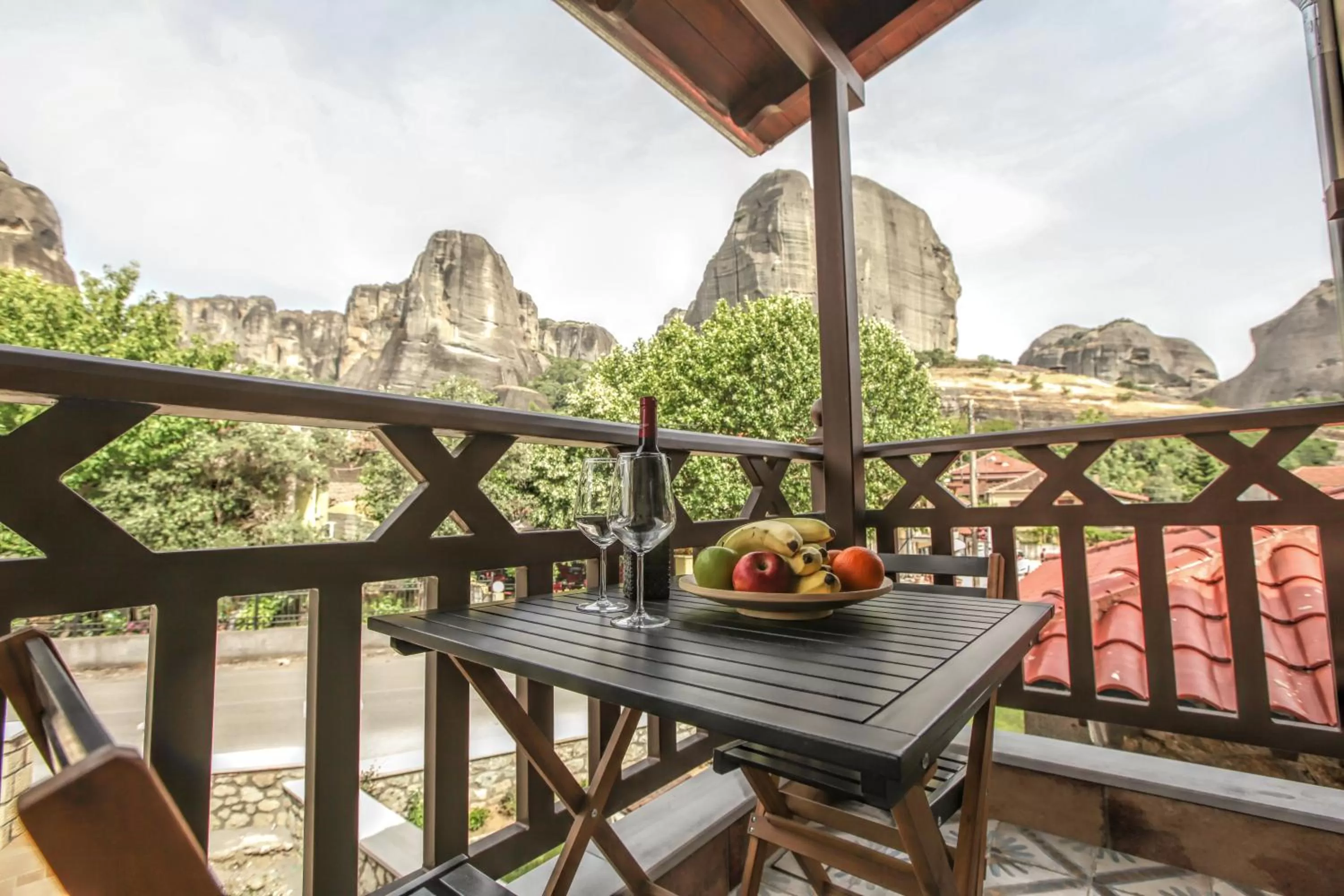 Balcony/Terrace in Meteora Heaven and Earth Kastraki premium suites