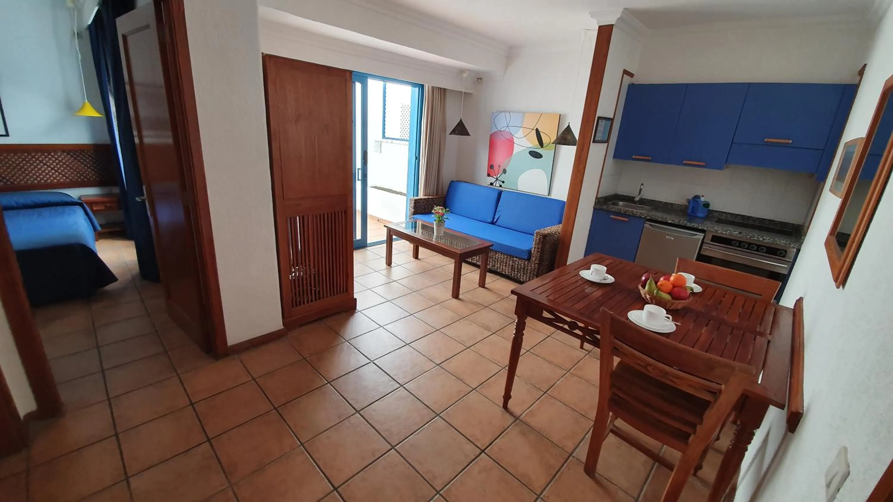 Kitchen or kitchenette in Apartamentos Agua Marina