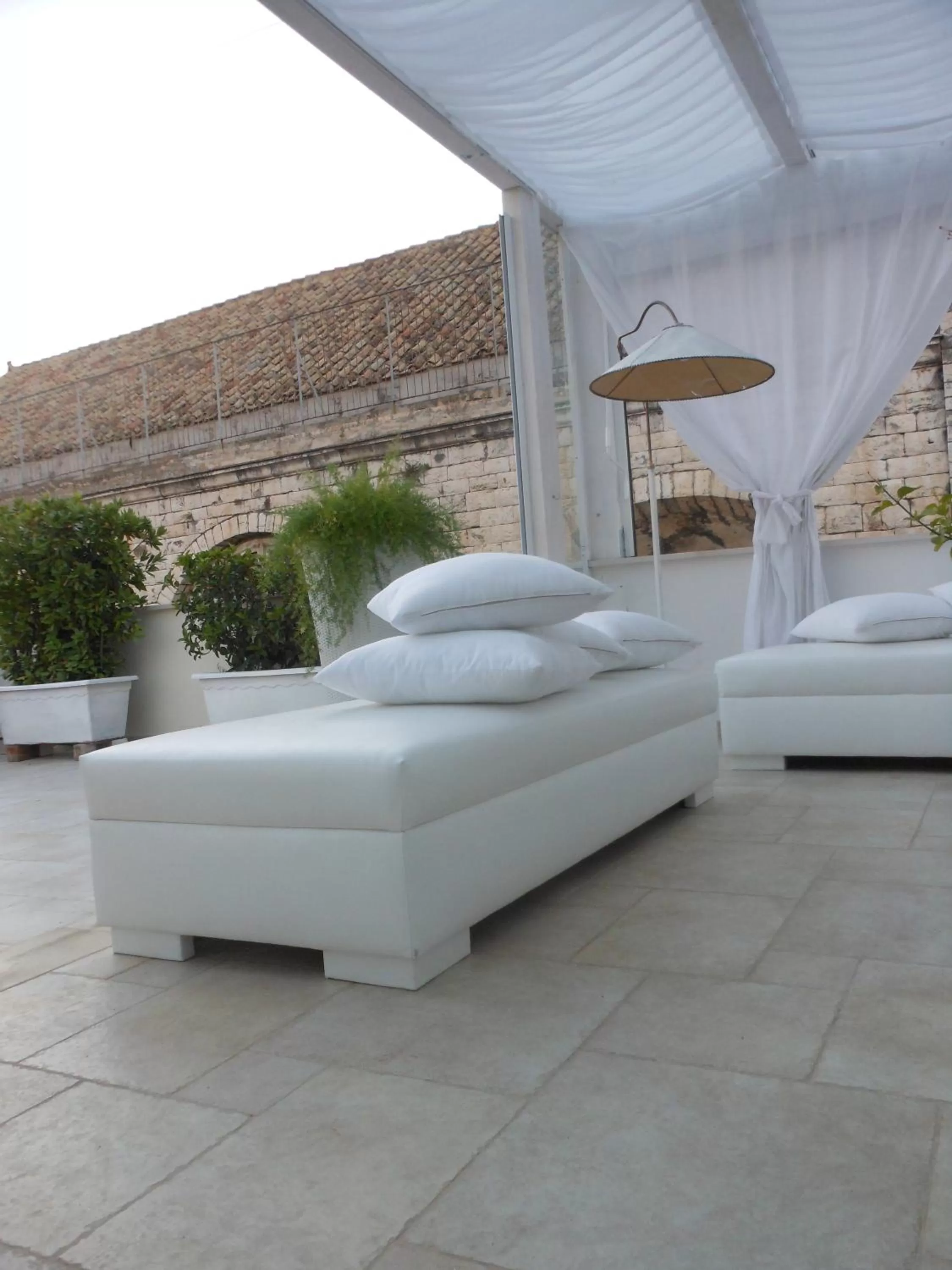 Balcony/Terrace, Bed in Palazzo Antica Via Appia