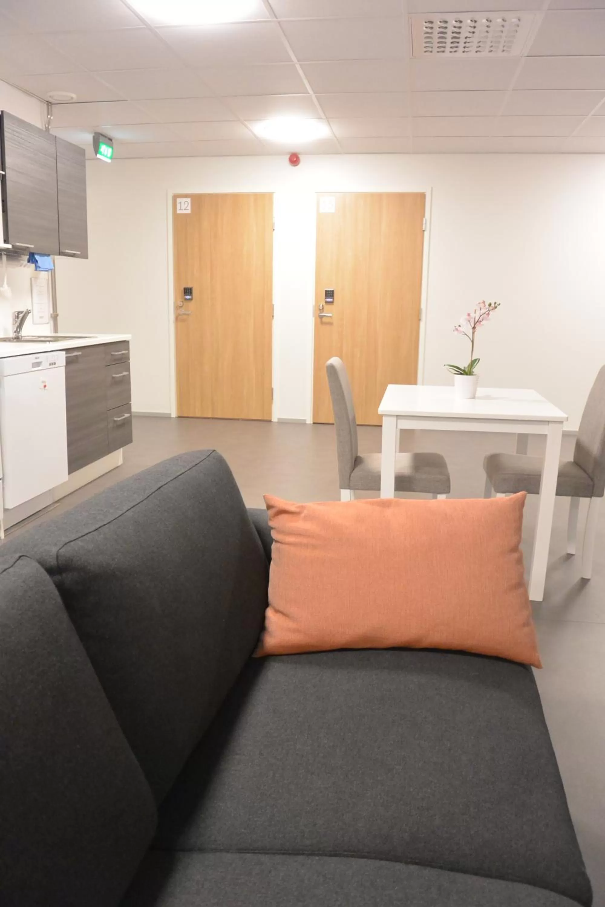 Communal lounge/ TV room in Forenom Aparthotel Raahe