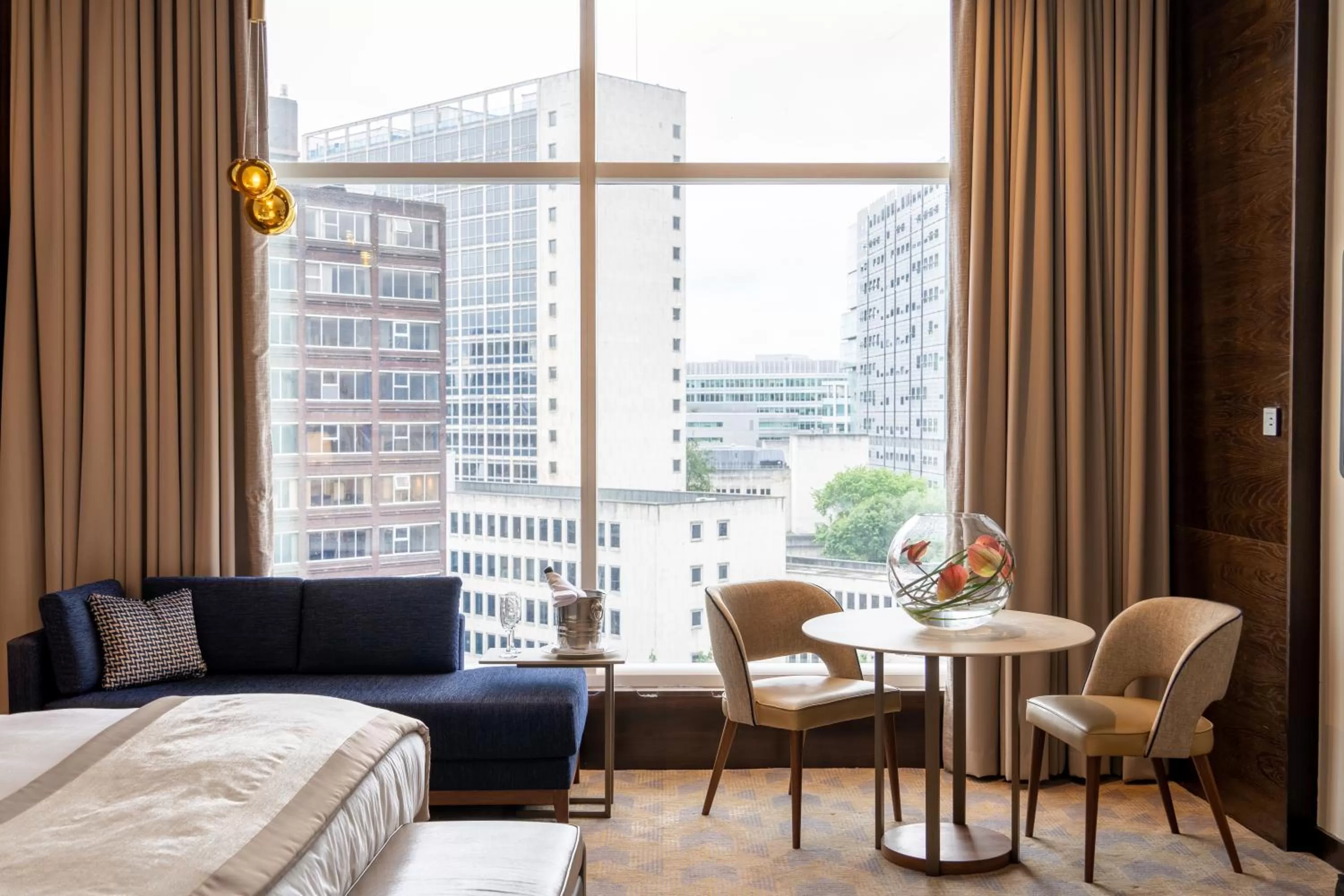Seating area, Bed in The Lowry Hotel Manchester