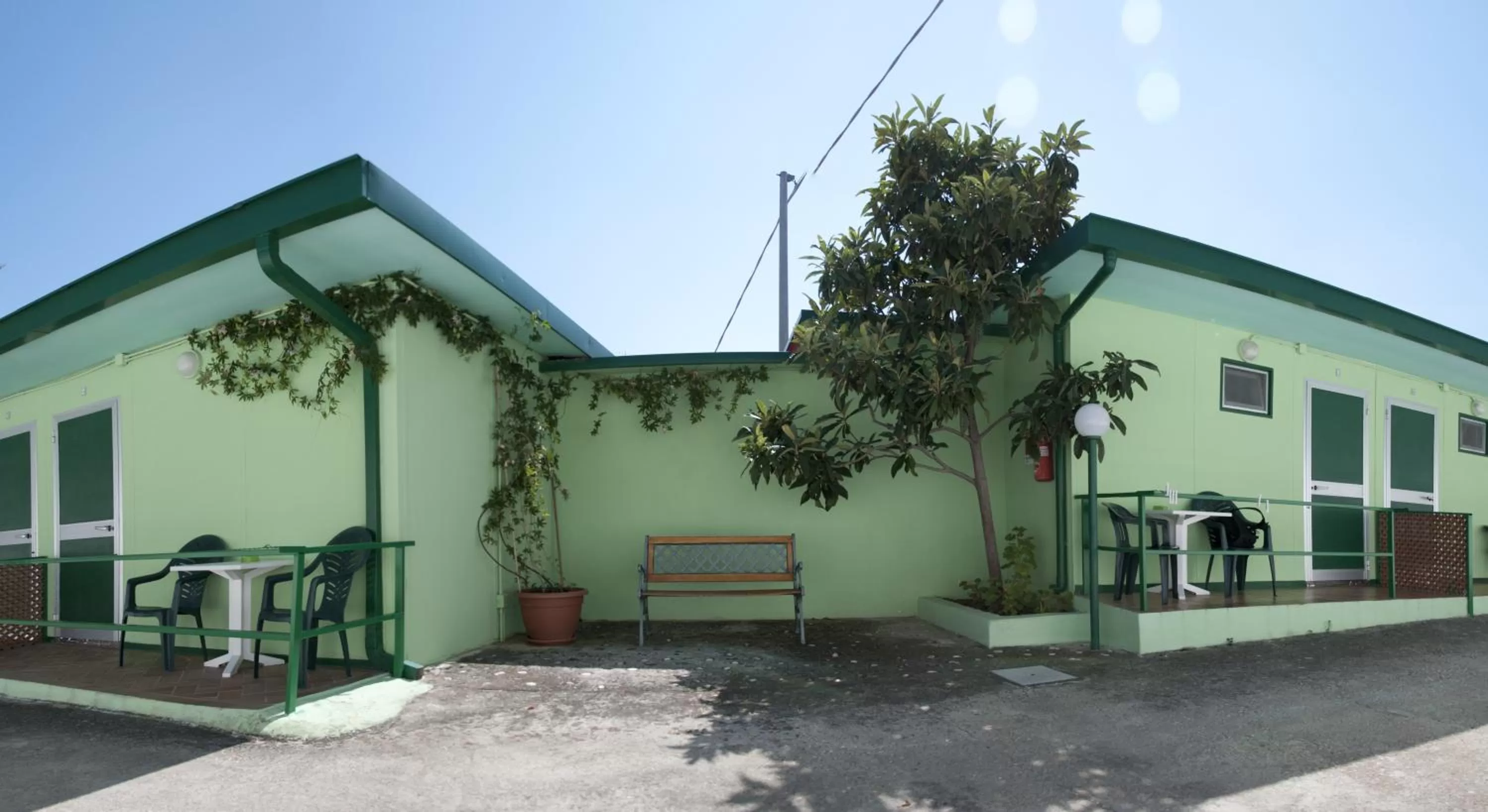 Patio, Property Building in Pensione San Michele