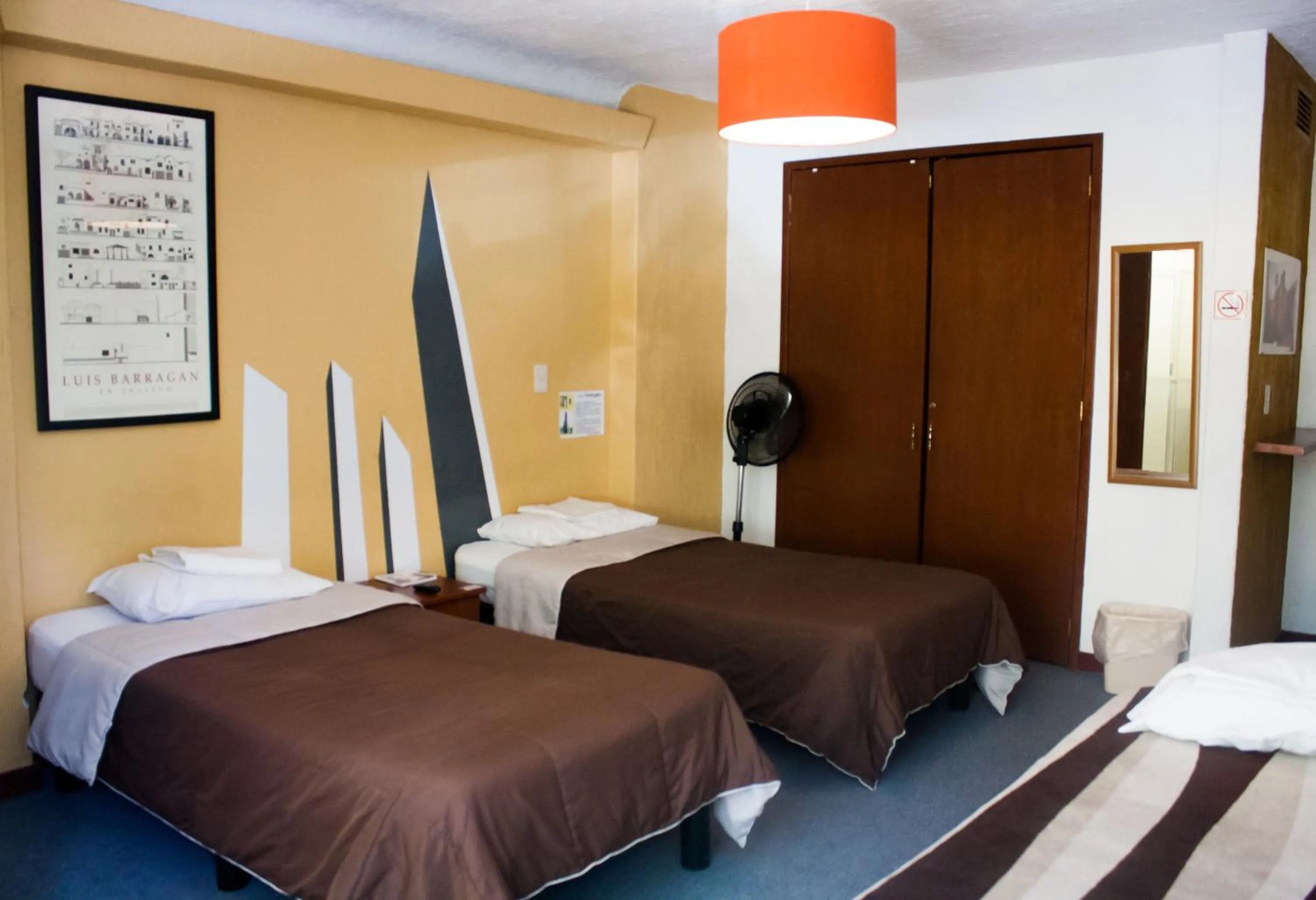 Decorative detail, Bed in Hostel Hospedarte Chapultepec