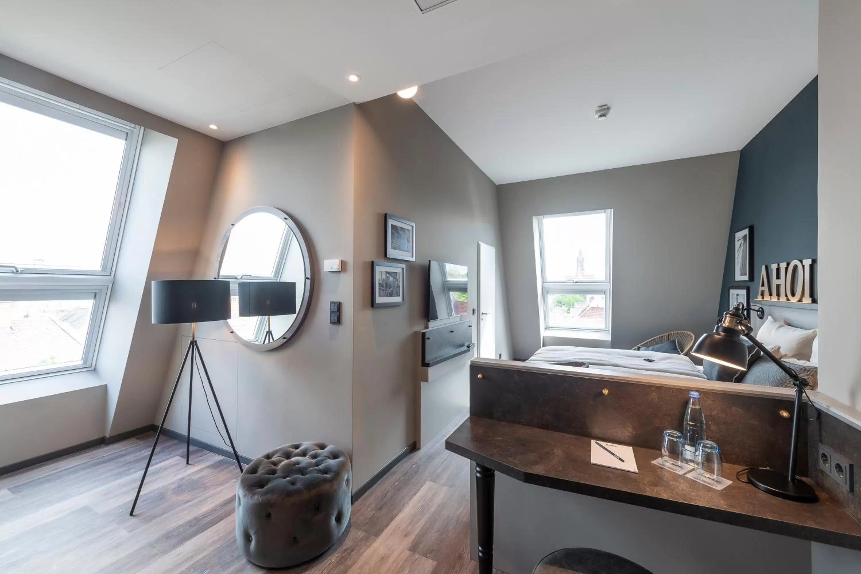 Bed in HARBR Hotel Ludwigsburg, a member of Radisson Individuals