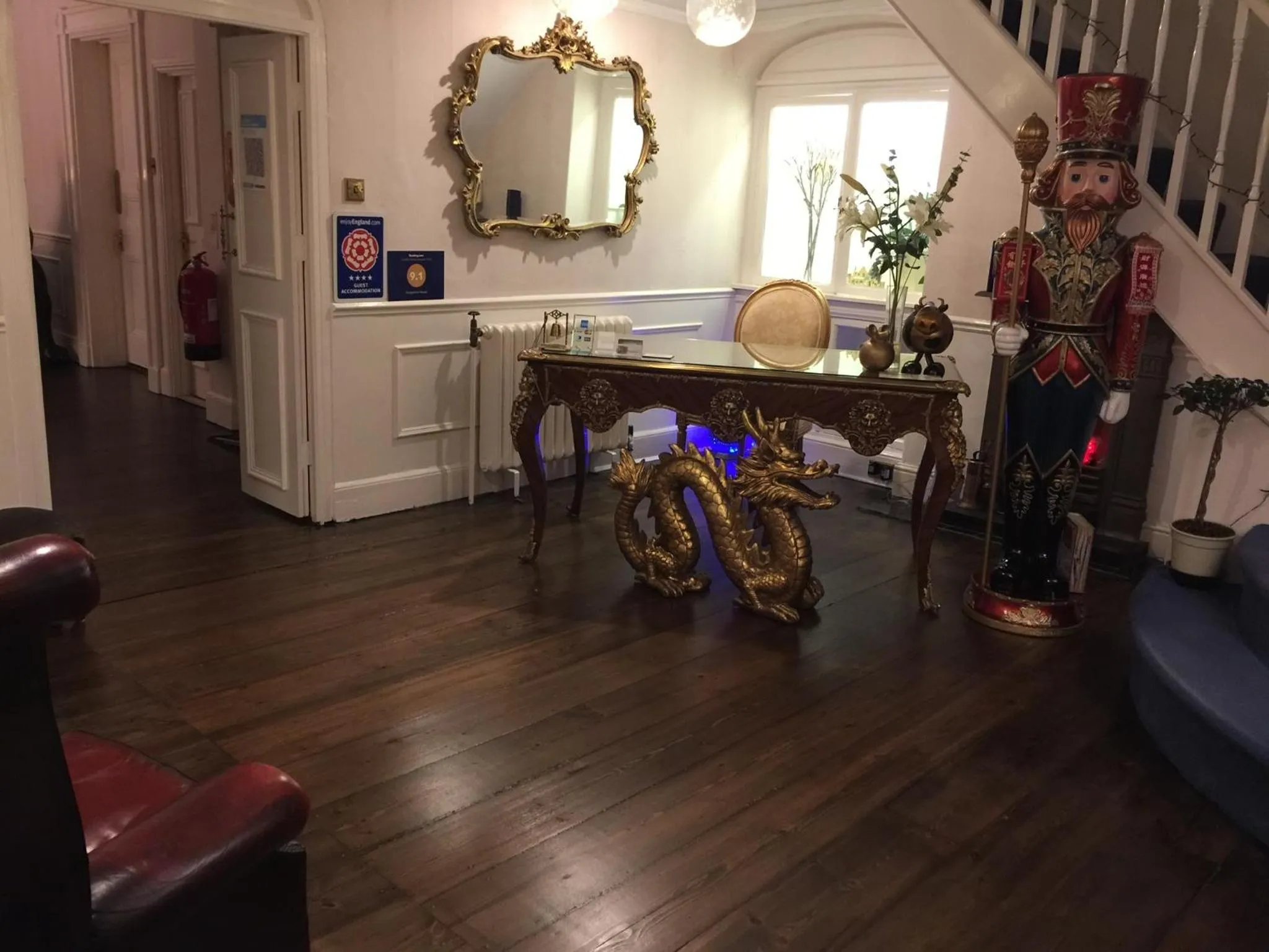 Seating area in Hedgefield House