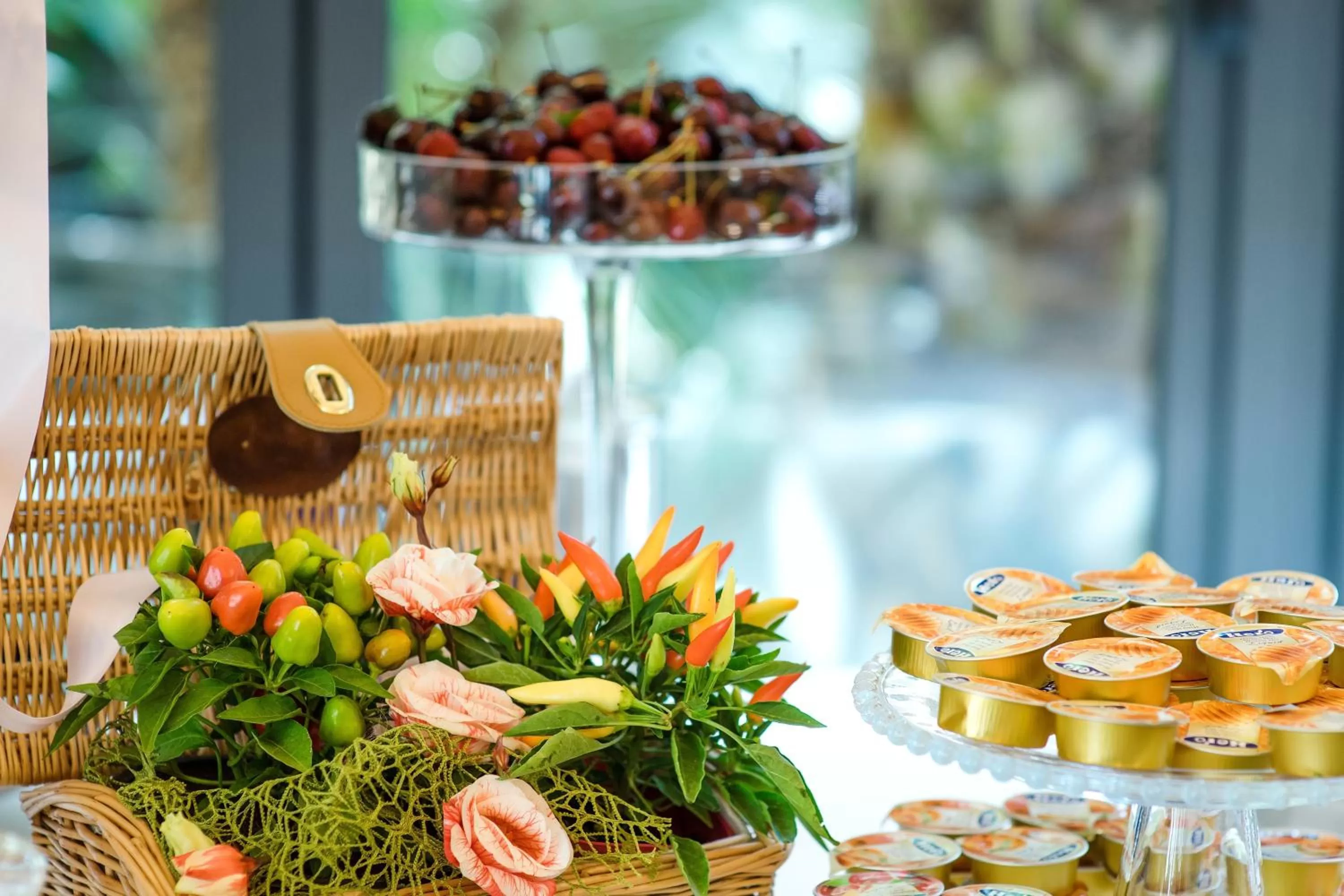 Continental breakfast in Hotel Villa Traiano