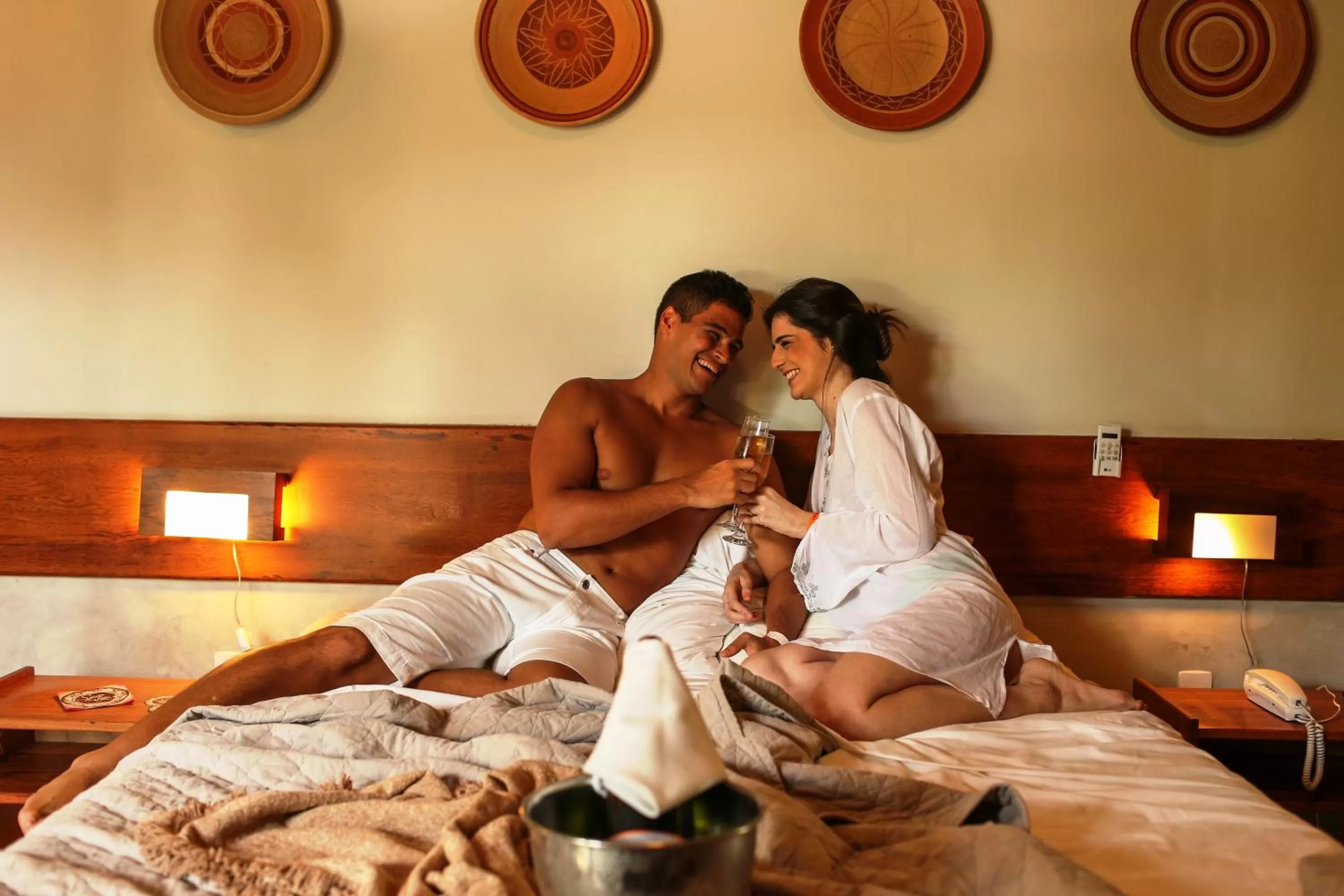 Bed in Ecoporan Hotel Charme Spa & Eventos