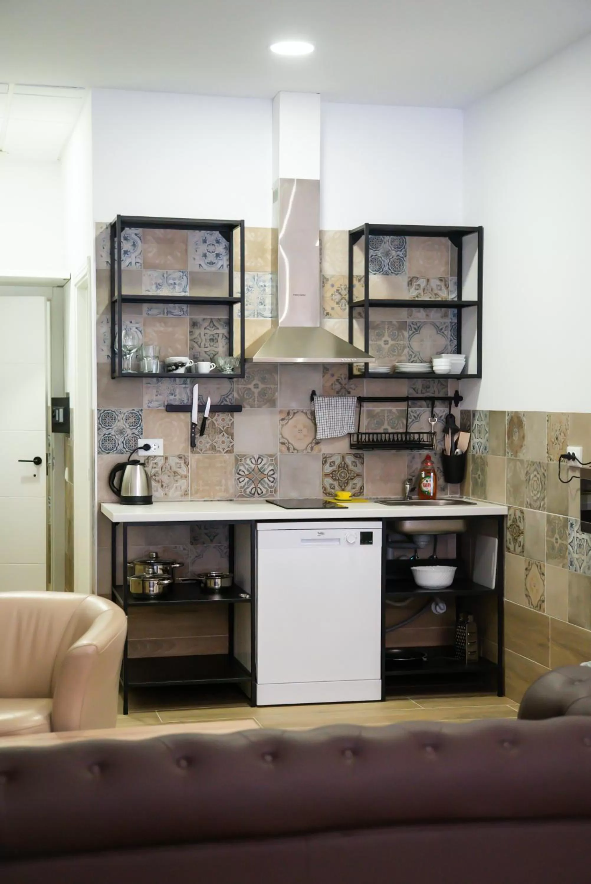 Kitchen or kitchenette in Hotel Apartamentos Pueblo Mar