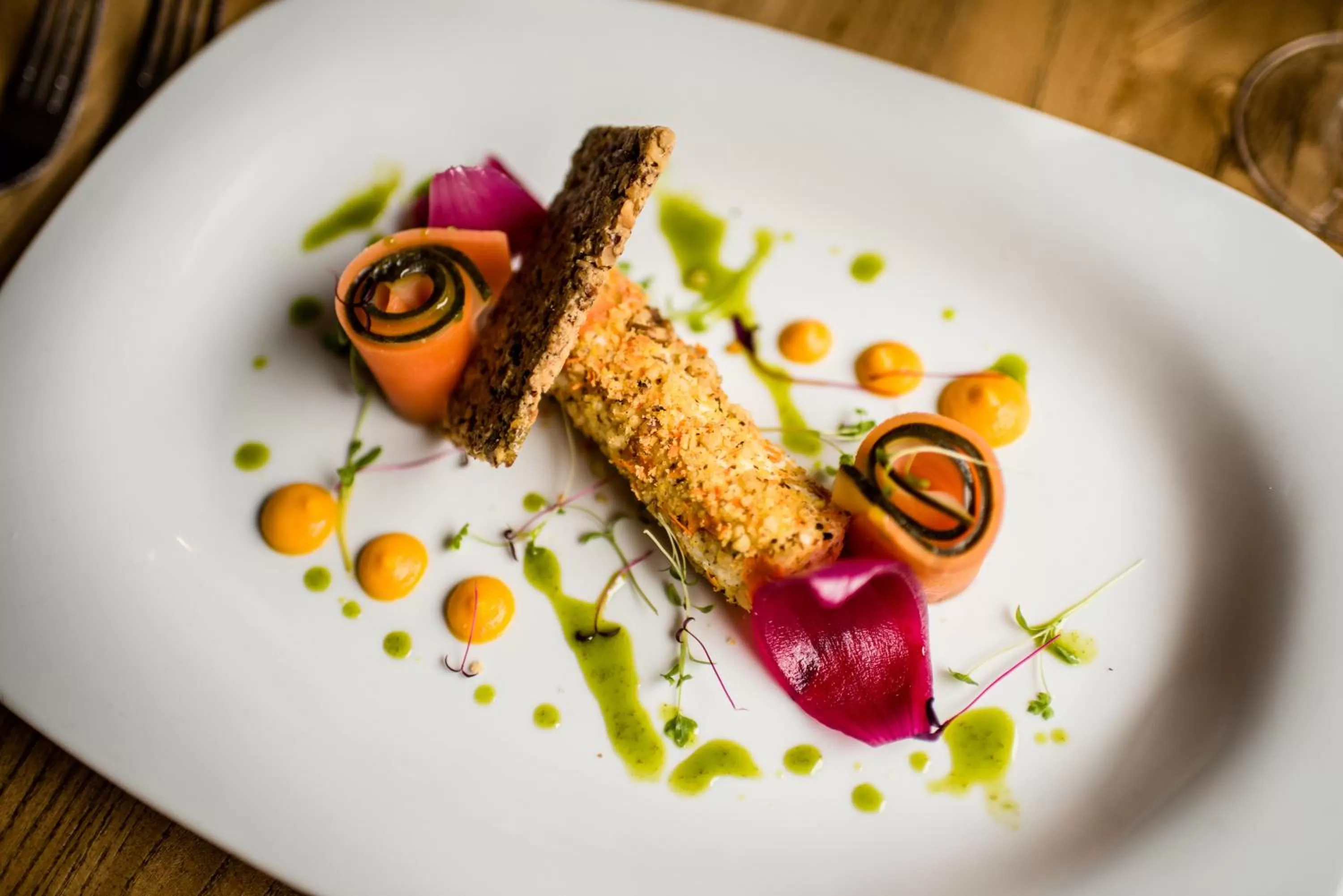 Food close-up in Holdsworth House Hotel