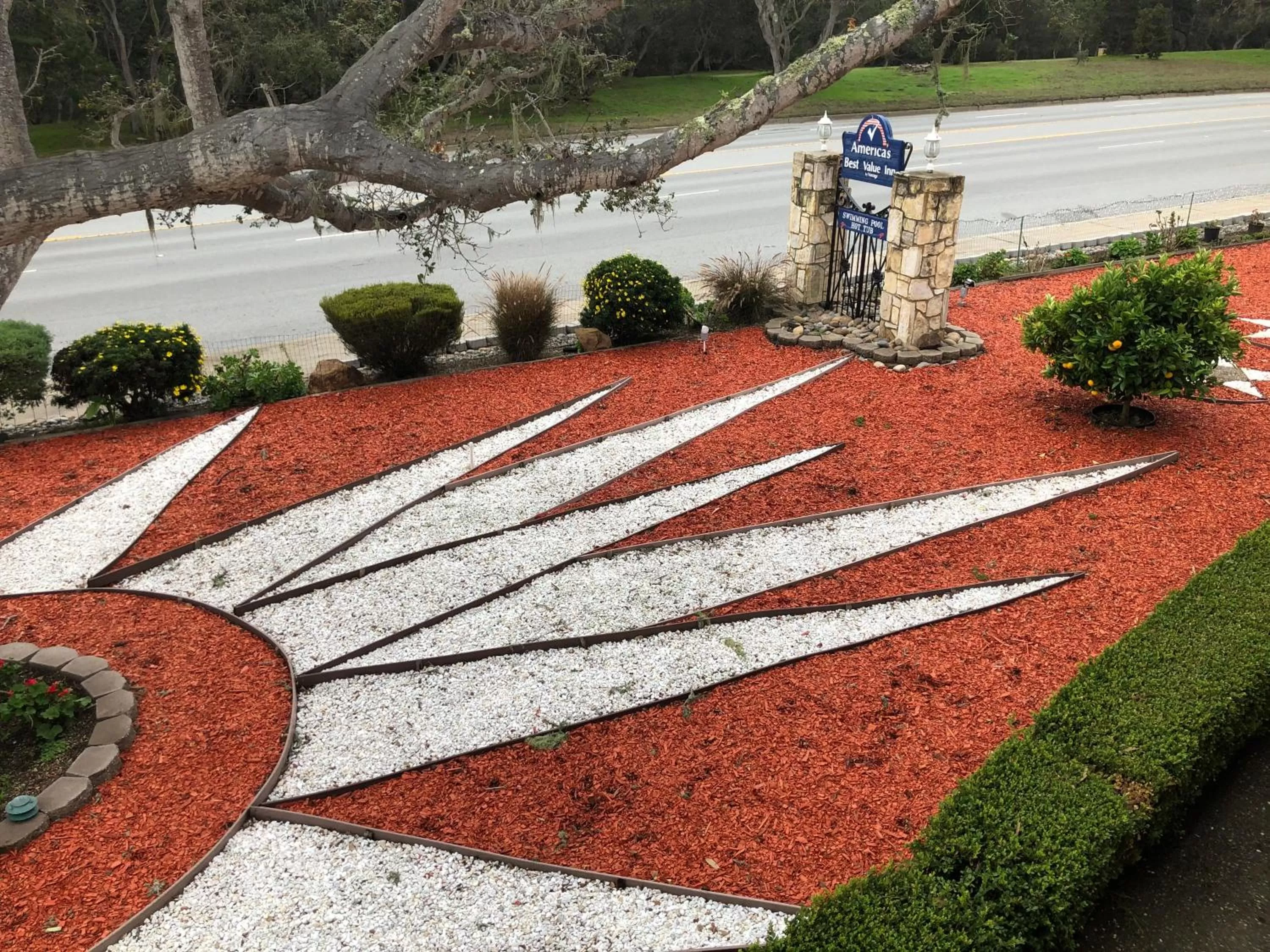 Garden view in Americas Best Value Presidents Inn on Munras