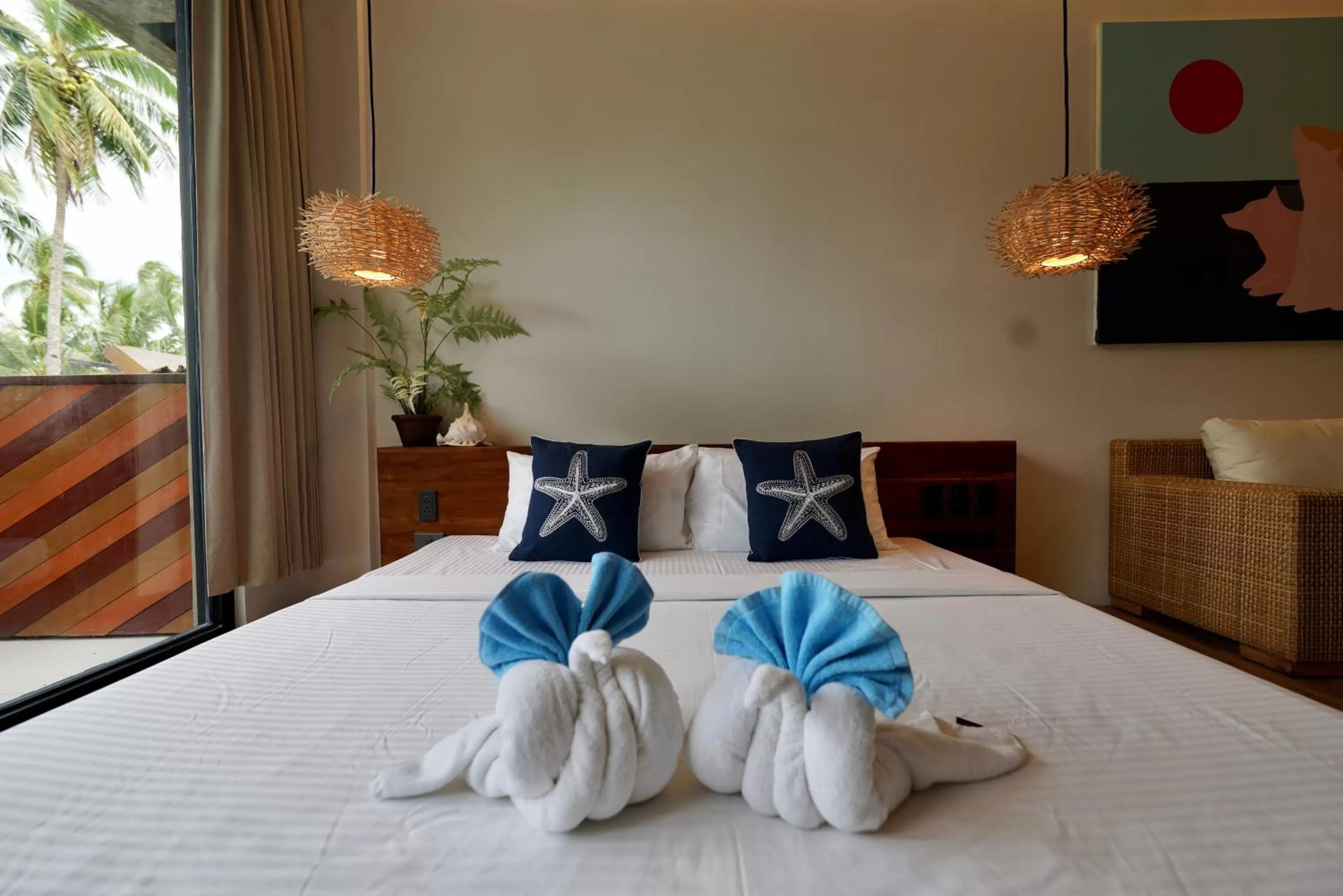 Bed in Nacpan Beach Resort Managed by H Hospitality Group
