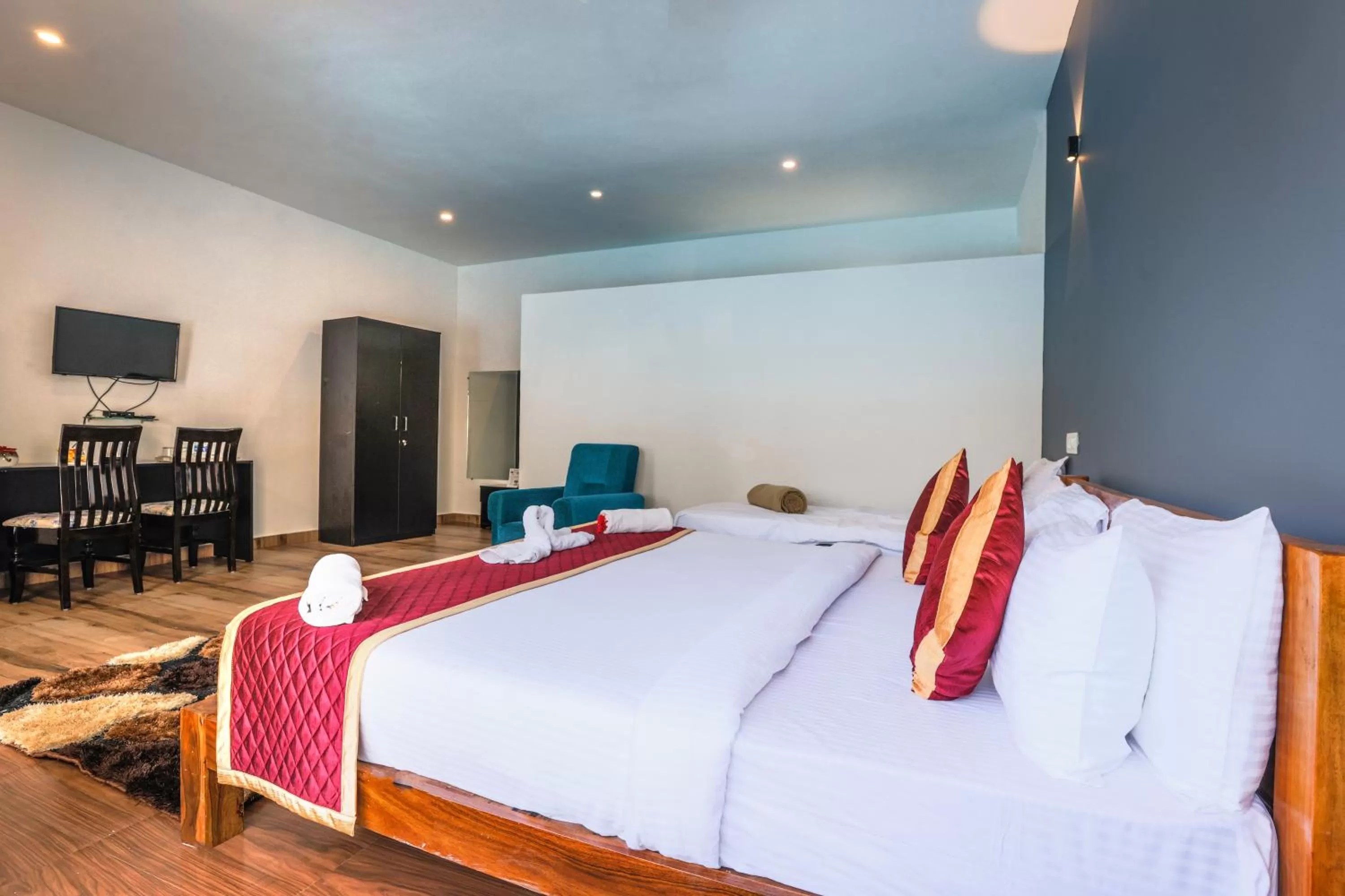 Bedroom, Bed in The Spectrum Resort - Chikmagalur