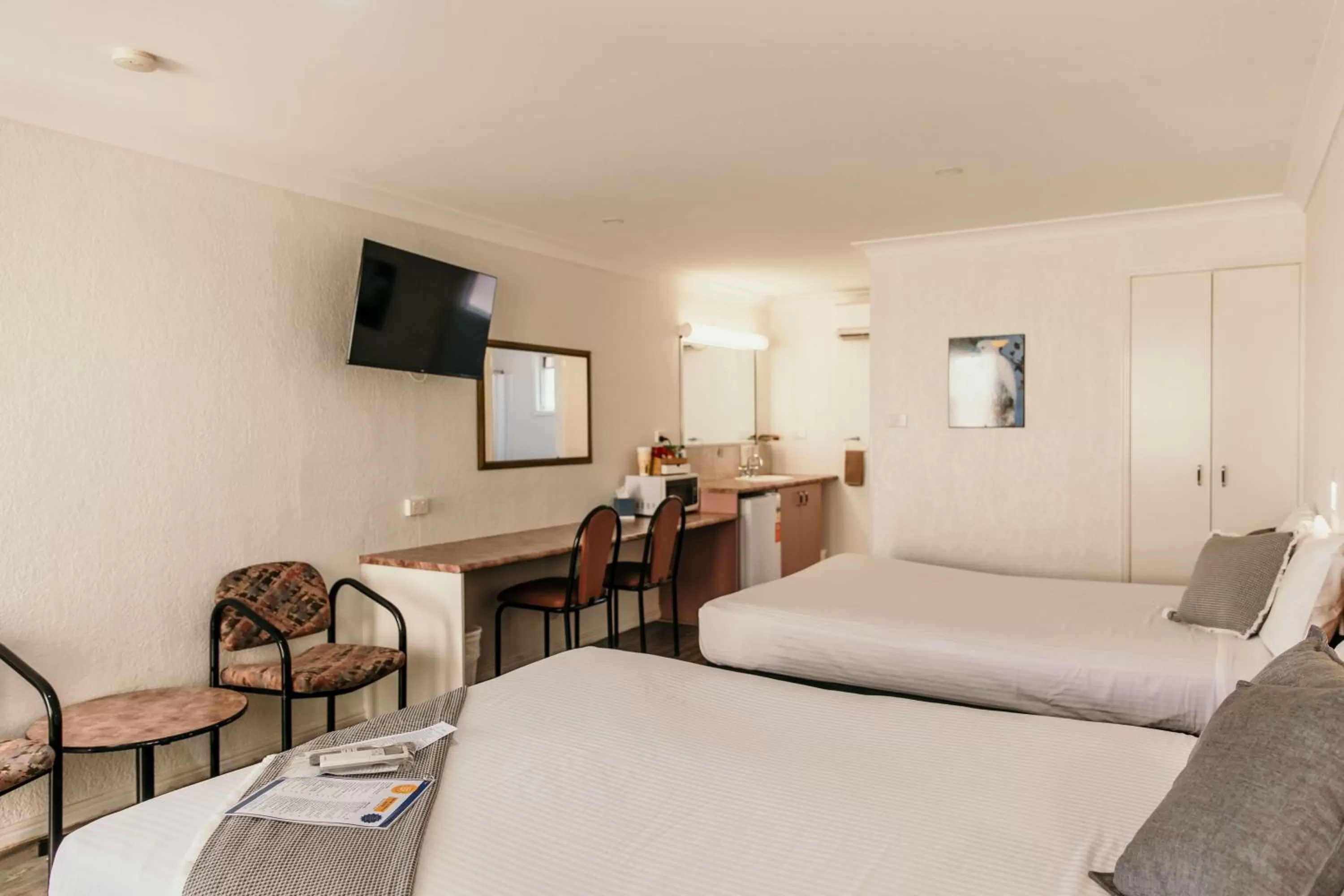 Bed in Outback Motel Mt Isa