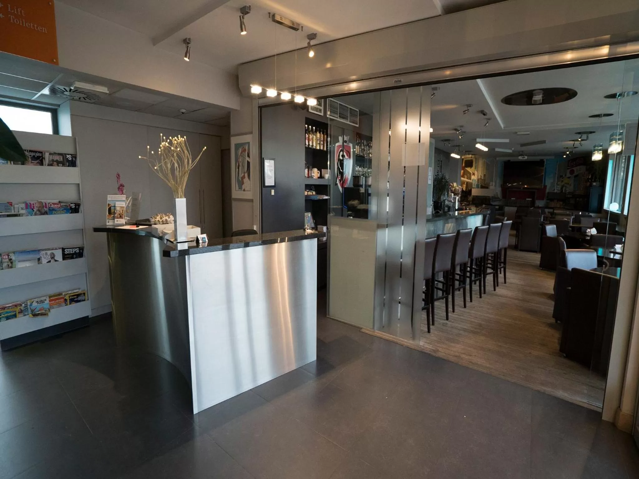 Lobby or reception in Hotel Orchidee