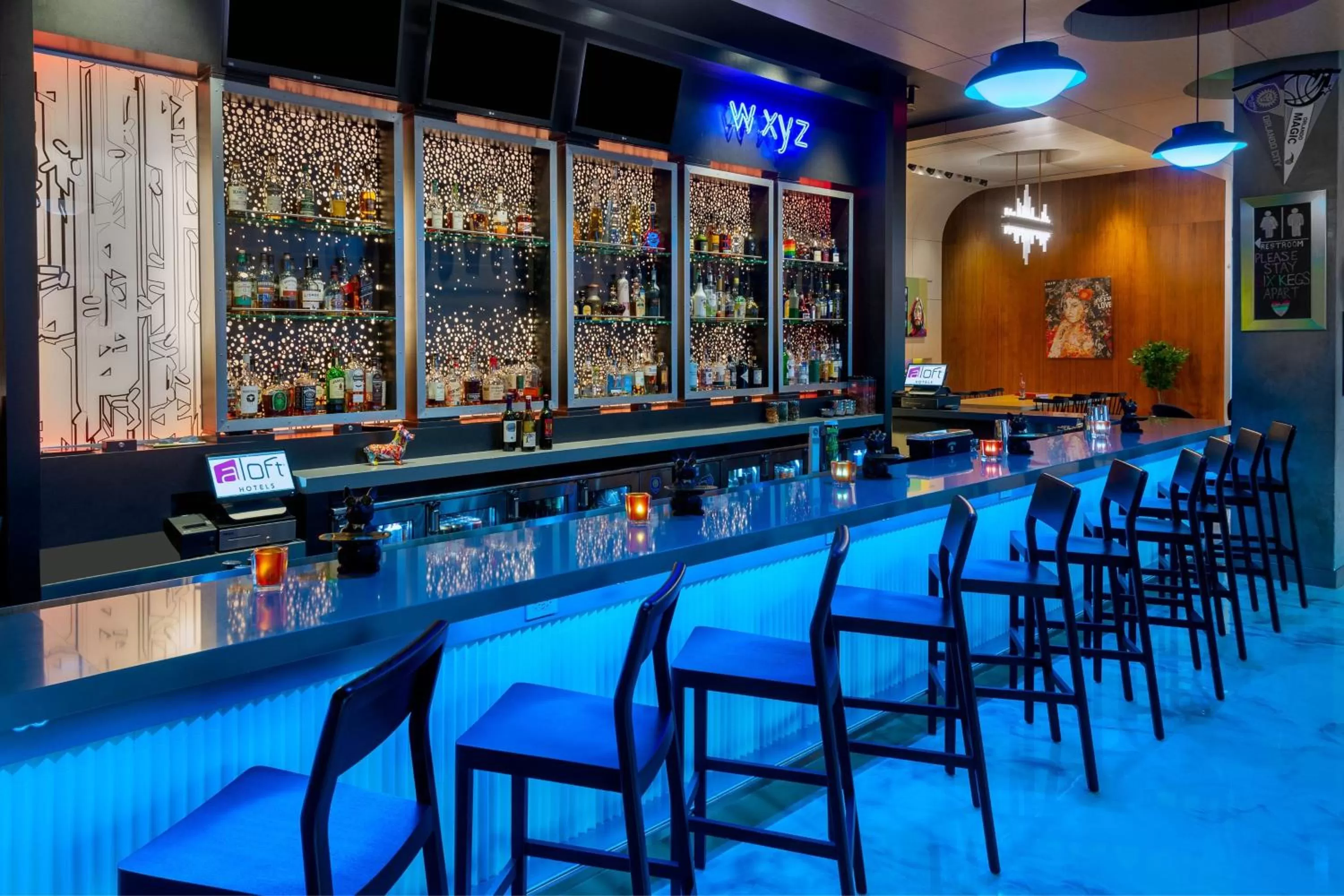 Lounge or bar in Aloft Orlando Downtown