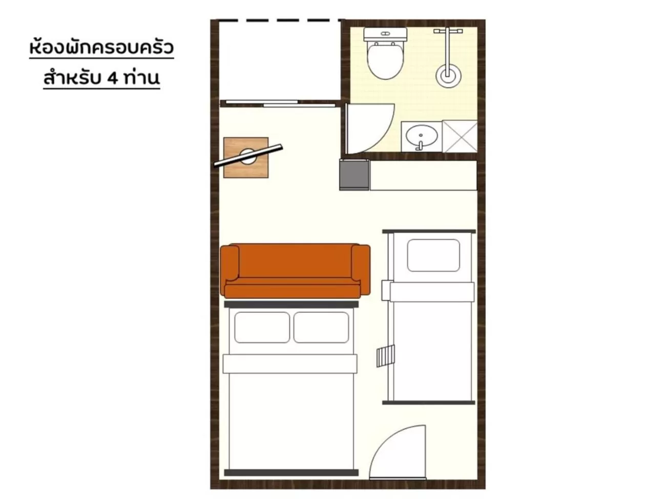 Floor plan in Don Muang Hotel