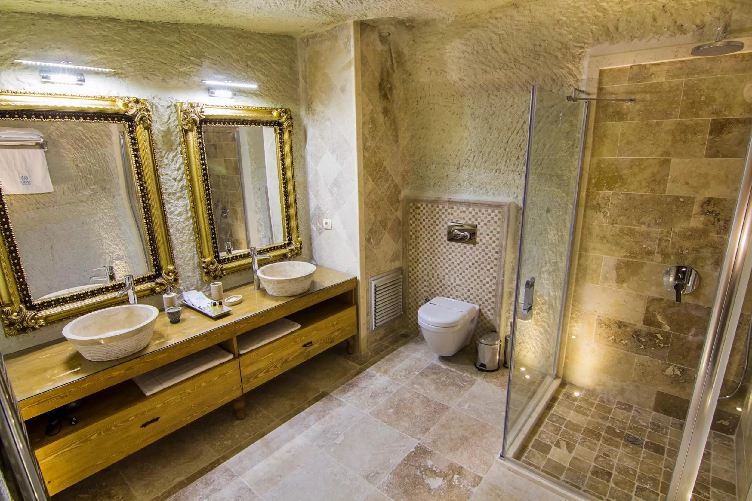 Shower in Azure Cave Suites - Cappadocia