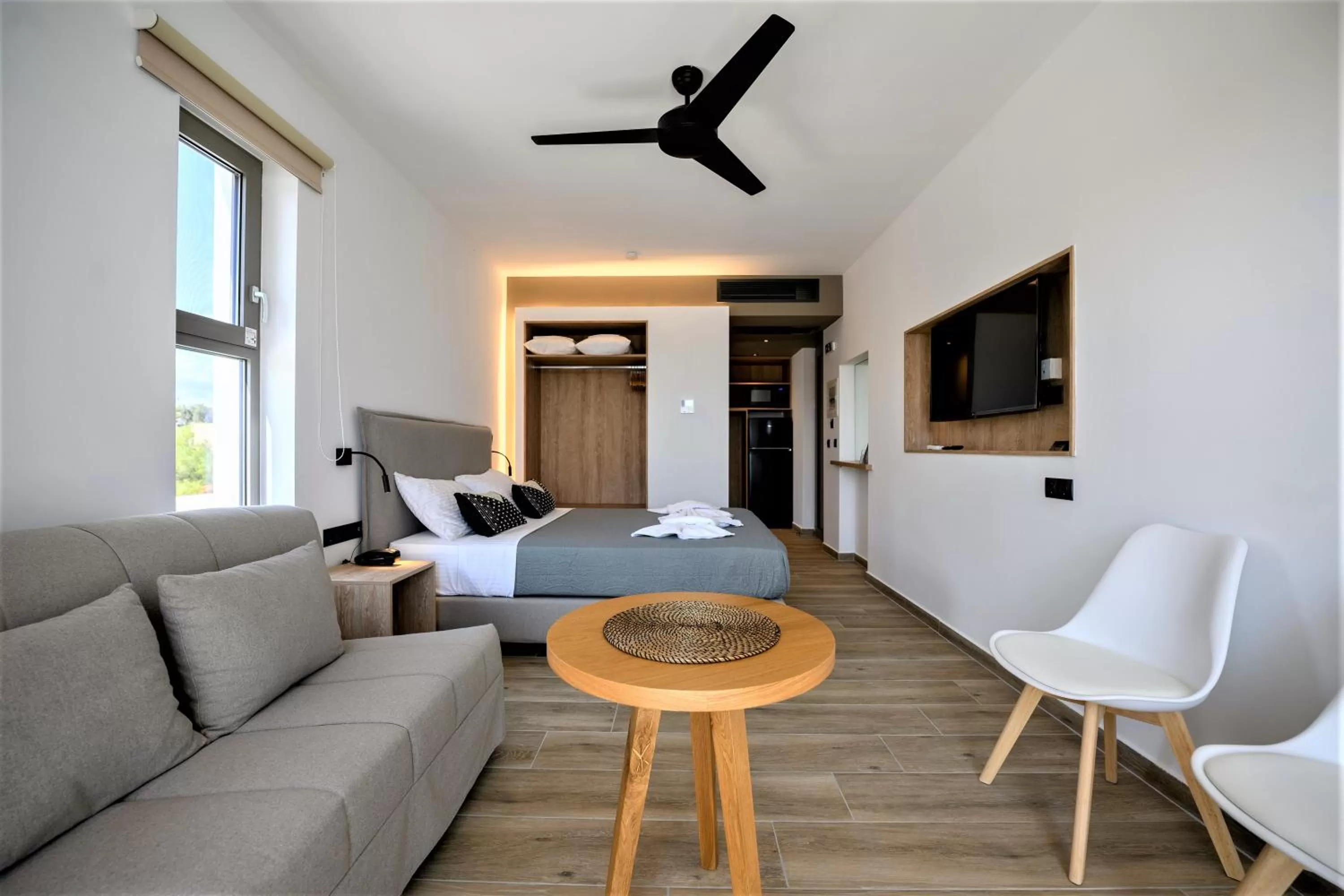 Bed in CUBES ON THE BEACH Athens Airport