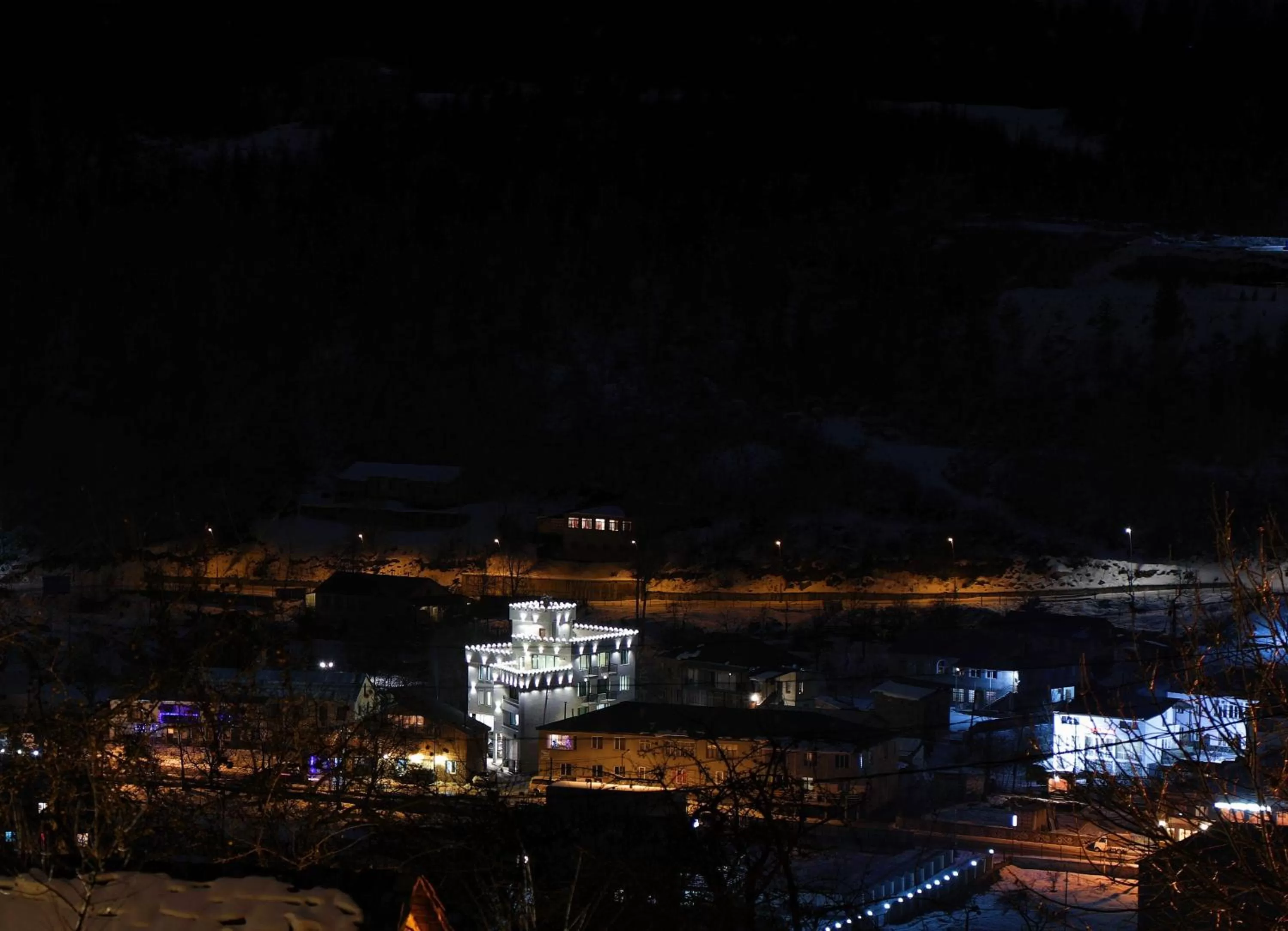 Bird's-eye View in Sunset Terrace Mestia