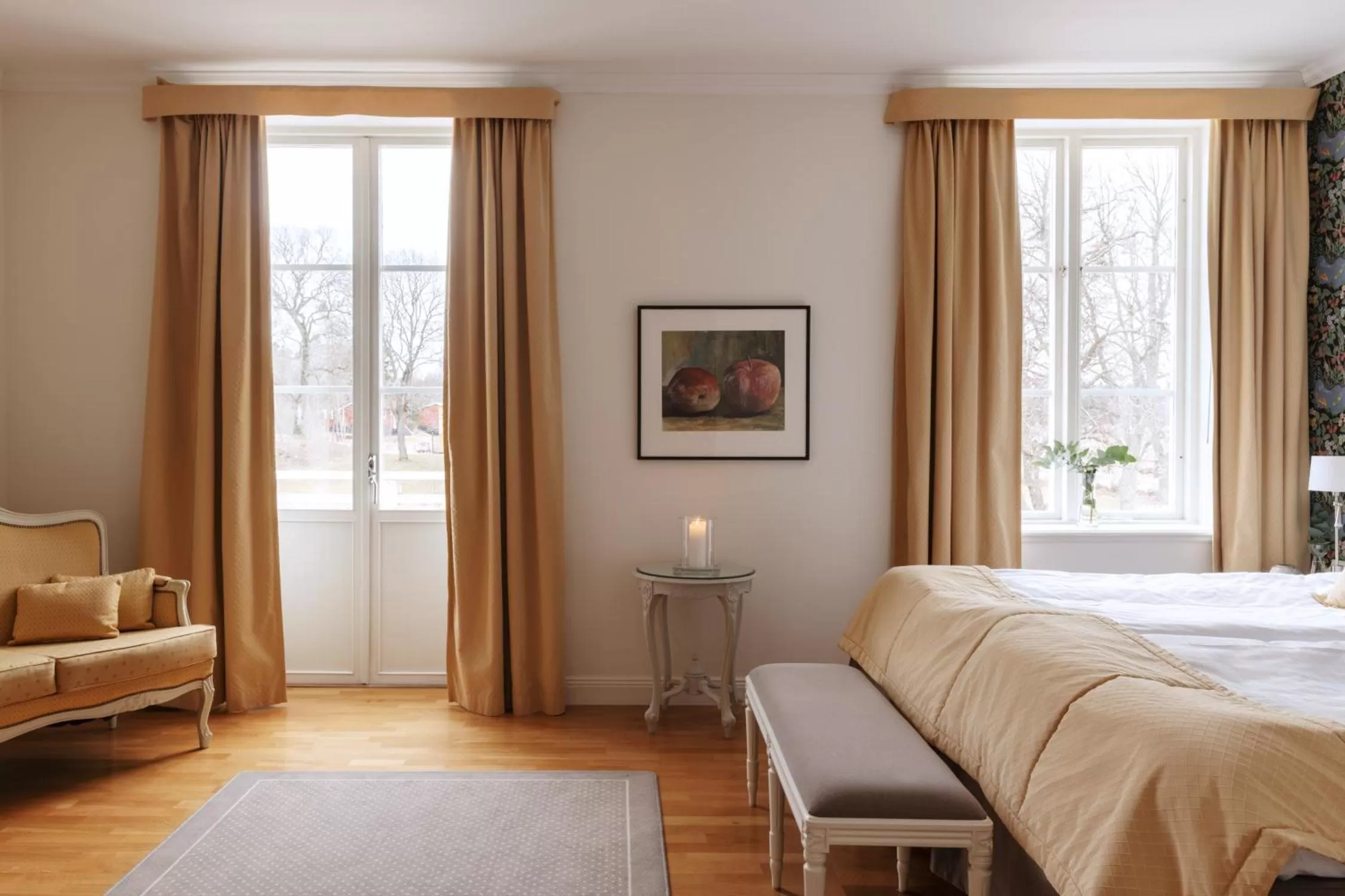 Balcony/Terrace, Bed in Lejondals Slott