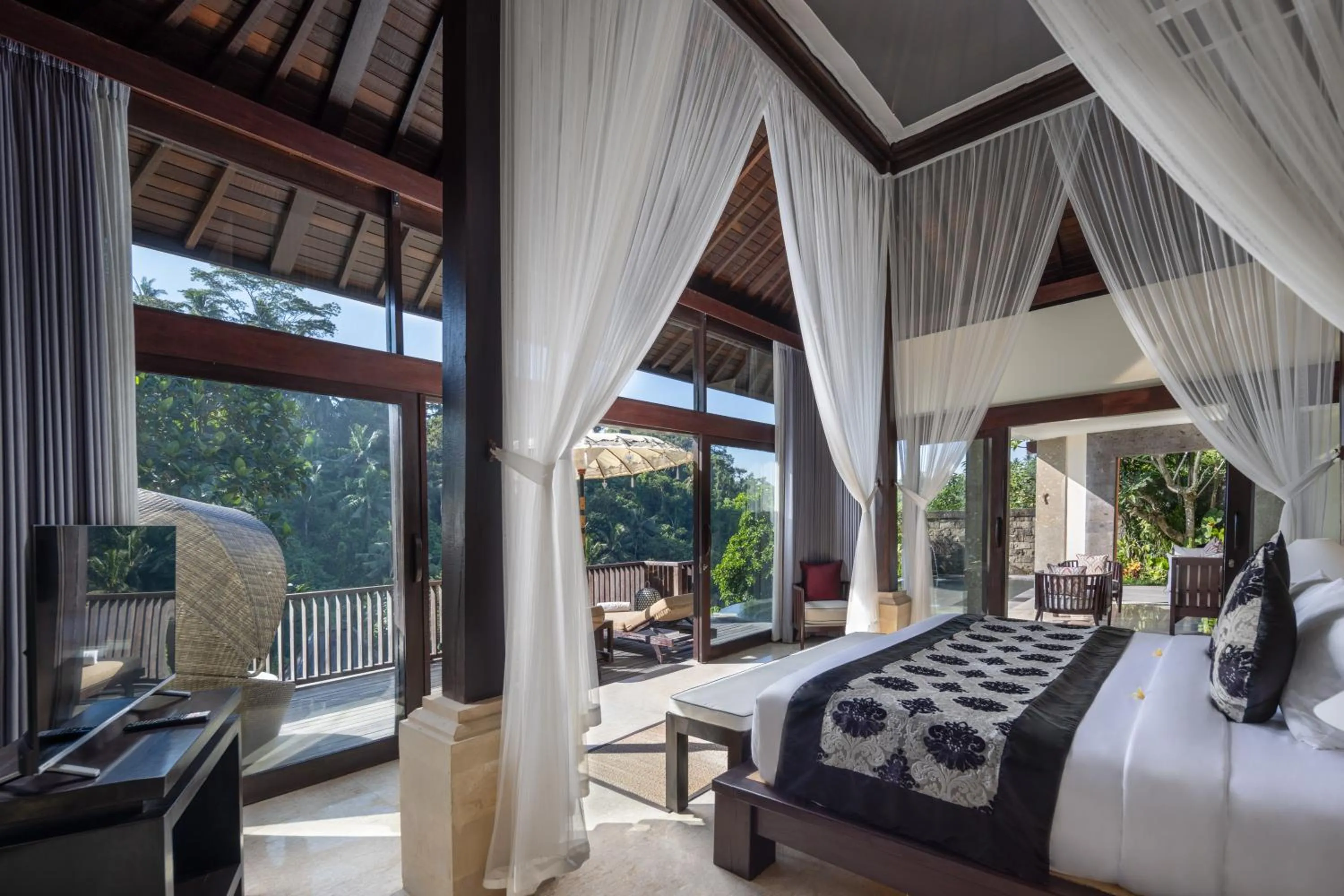 Bedroom, Bed in The Kayon Valley Resort