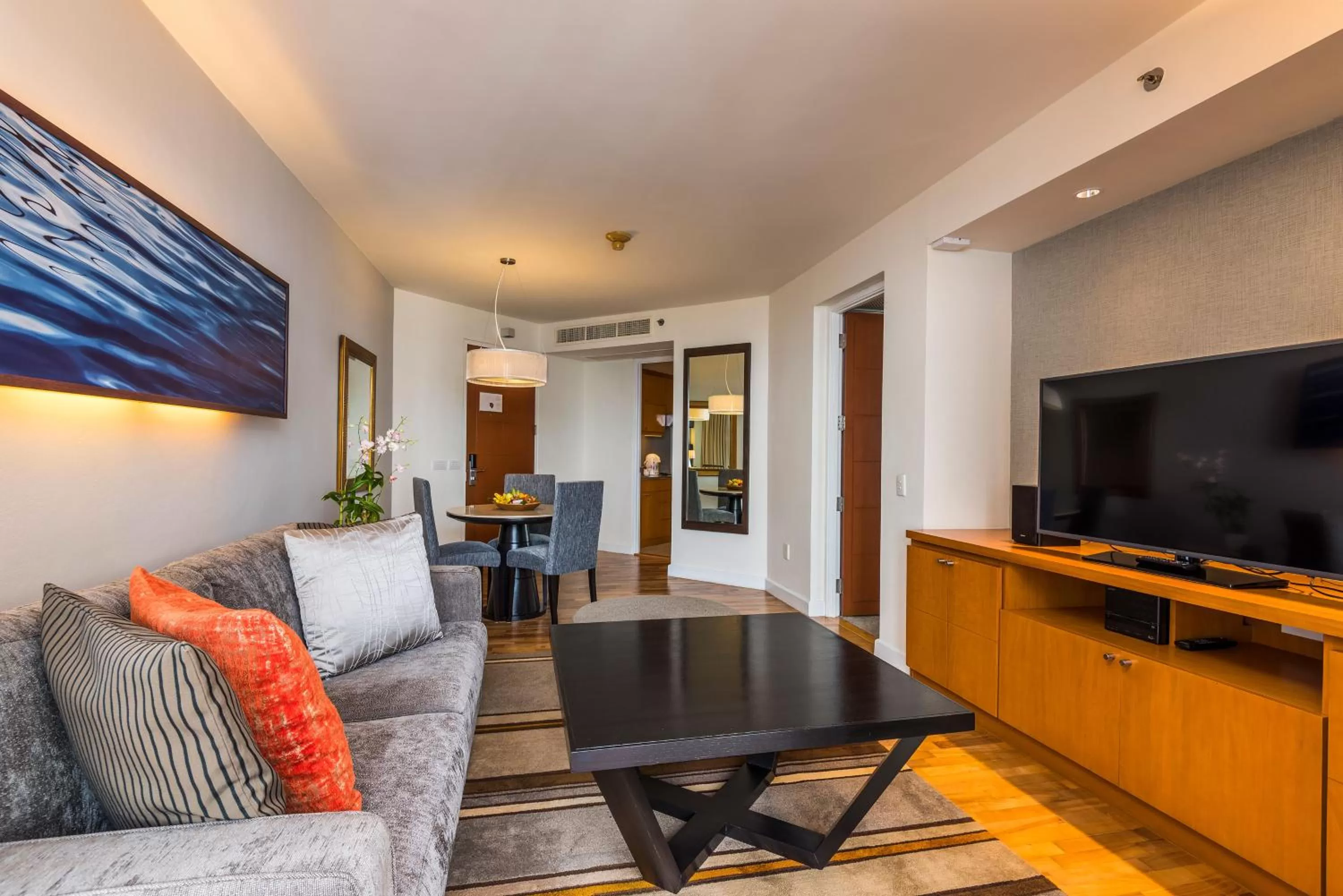 Communal lounge/ TV room in Chatrium Sathon Bangkok