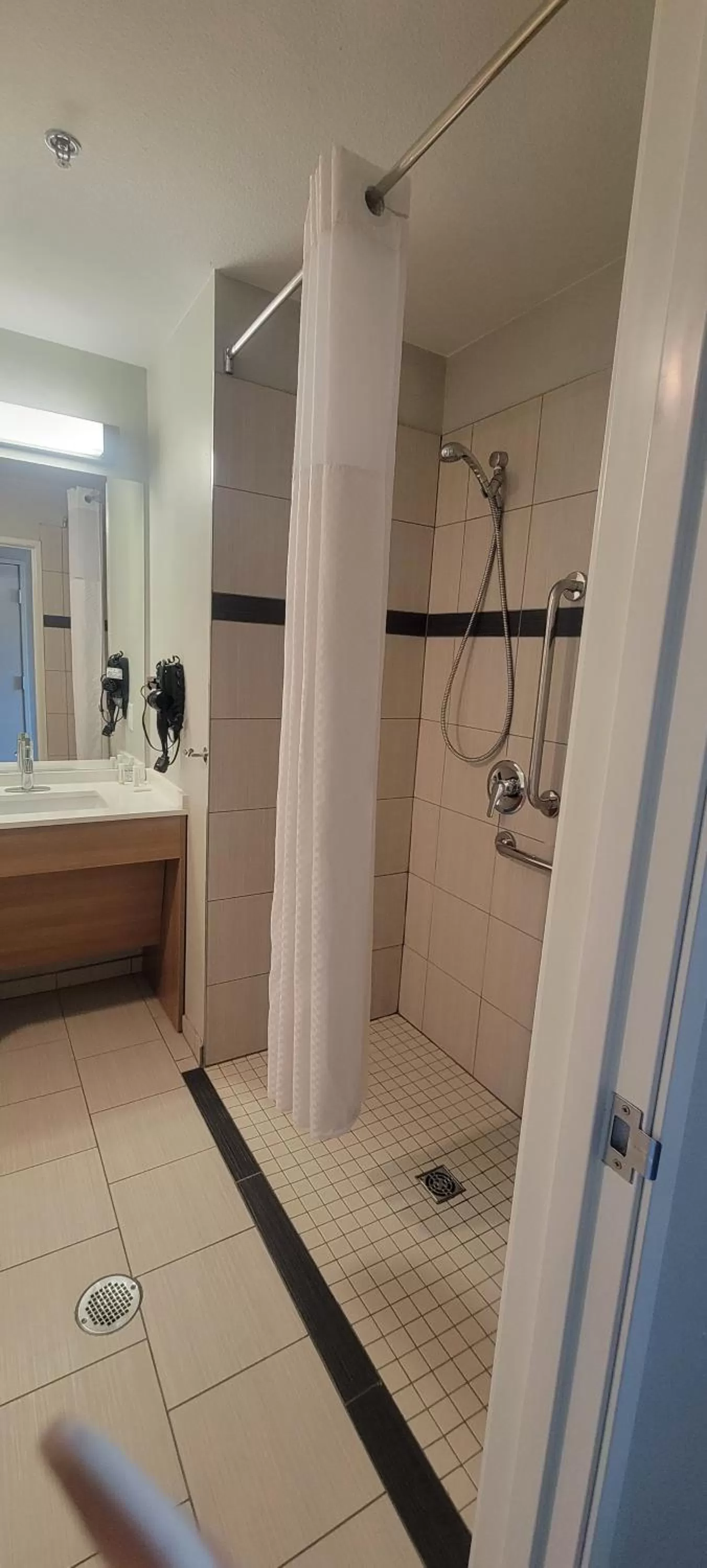 Shower in Microtel Inn & Suites by Wyndham Fountain Fort Carson