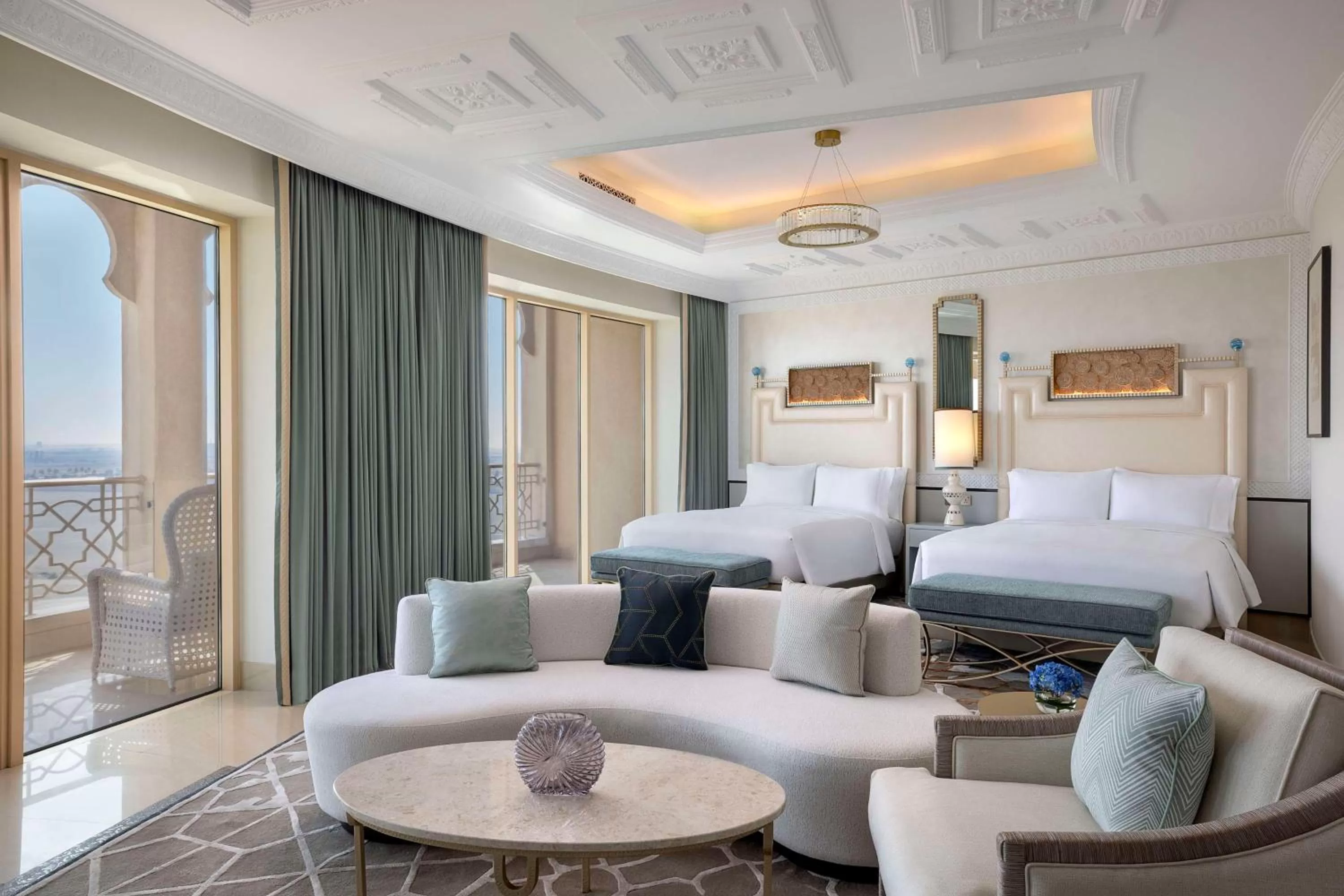 Living room, Bed in Waldorf Astoria Ras Al Khaimah