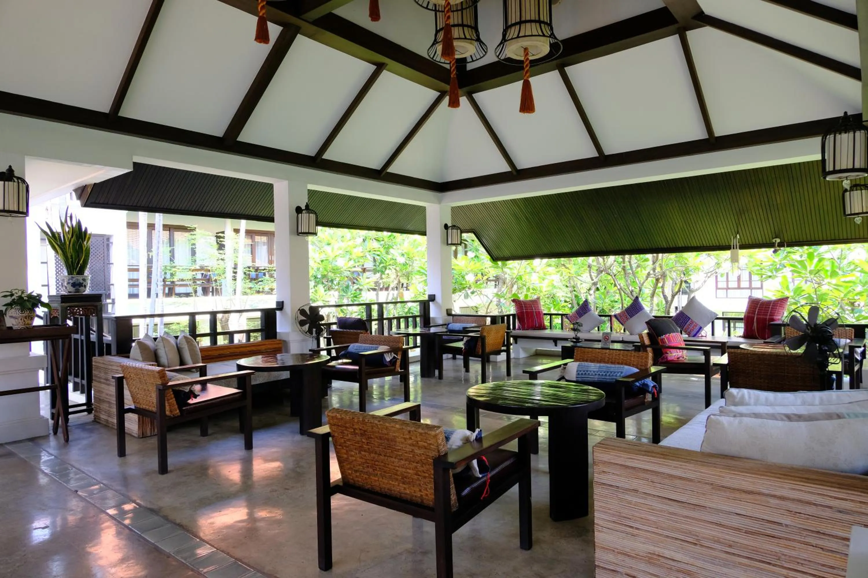 Seating area in Bodhi Serene, Chiang Mai