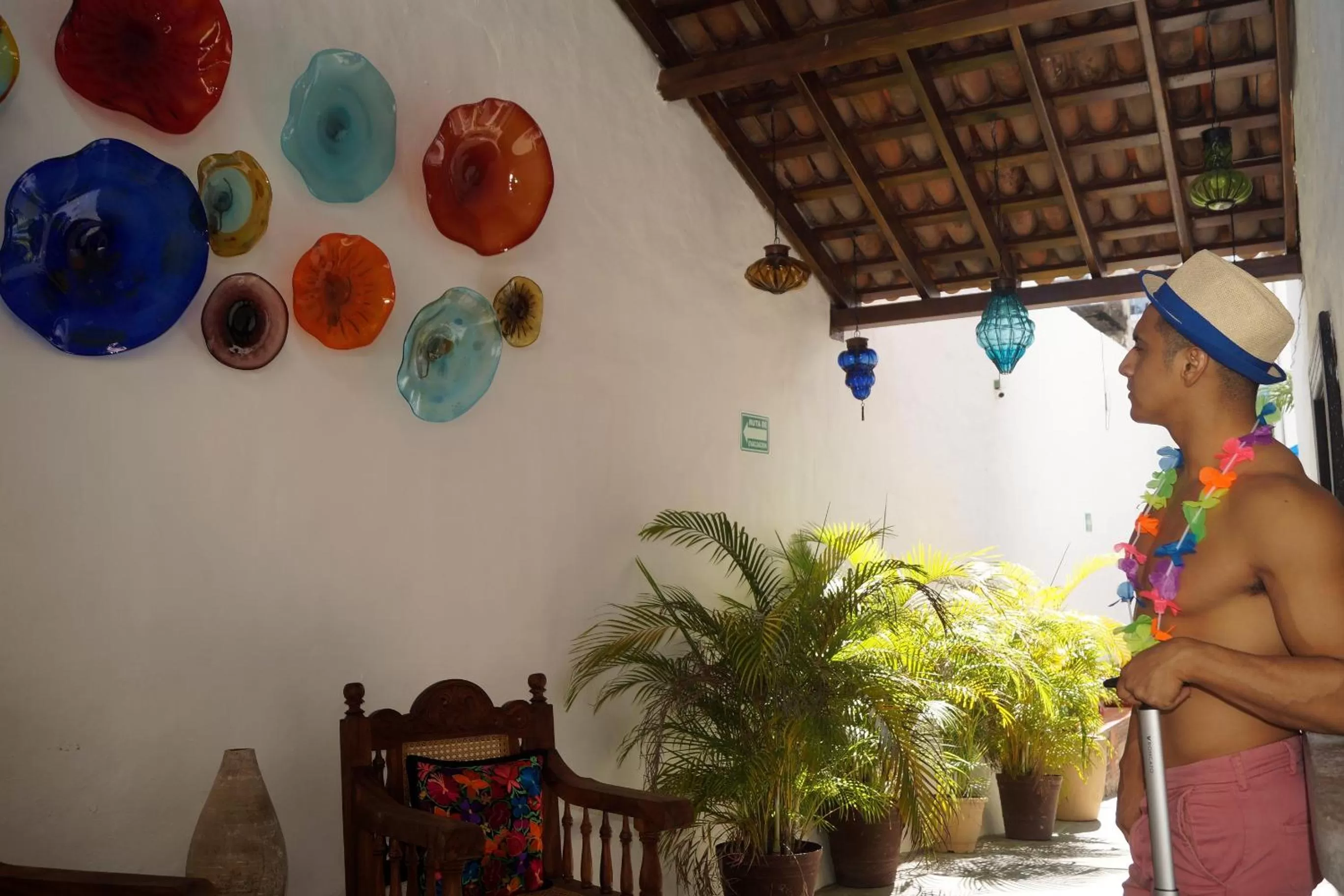 Patio in Petit Hotel Pilitas