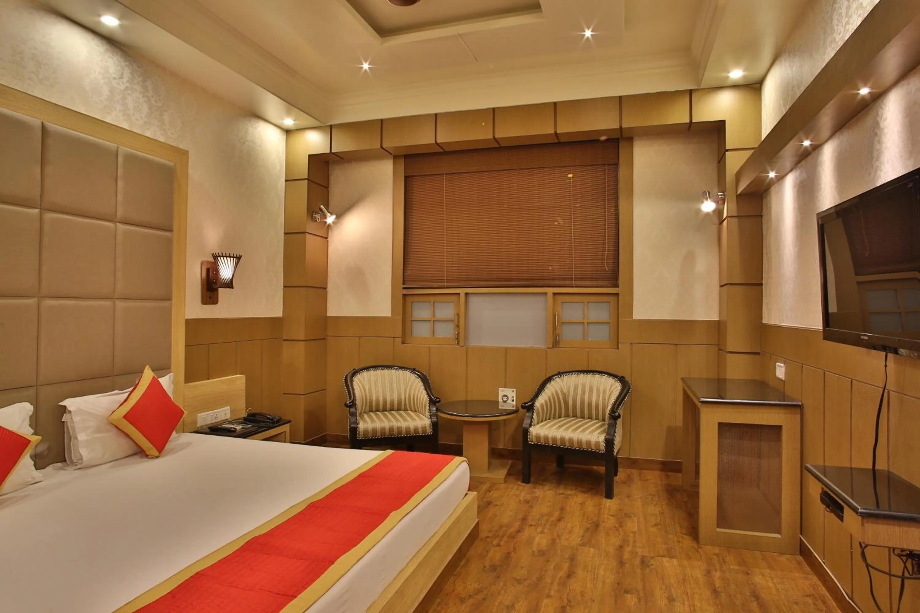 Bed in Hotel The Grand Chandiram
