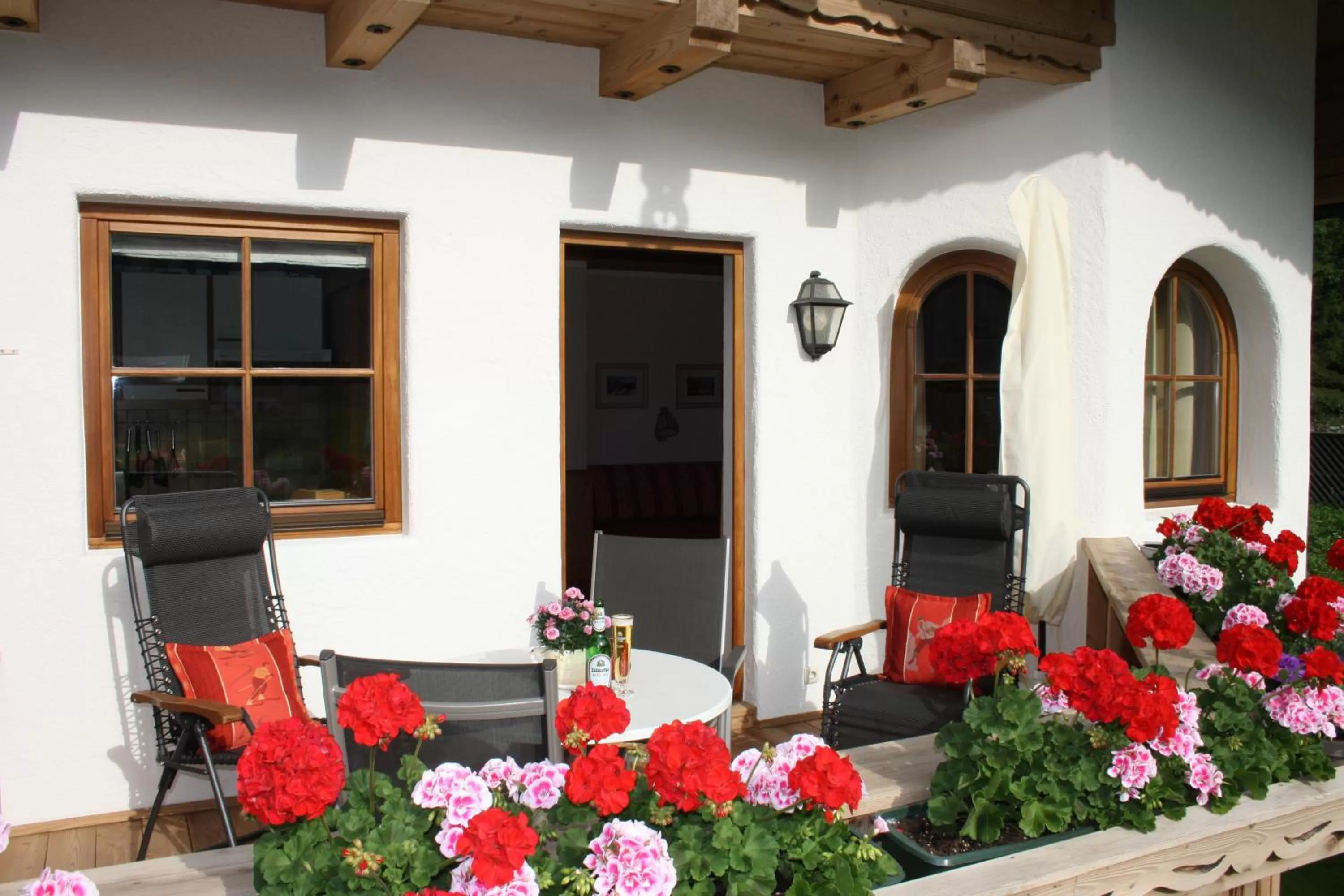 Balcony/Terrace in Vronis Waldhaus ADULTS ONLY