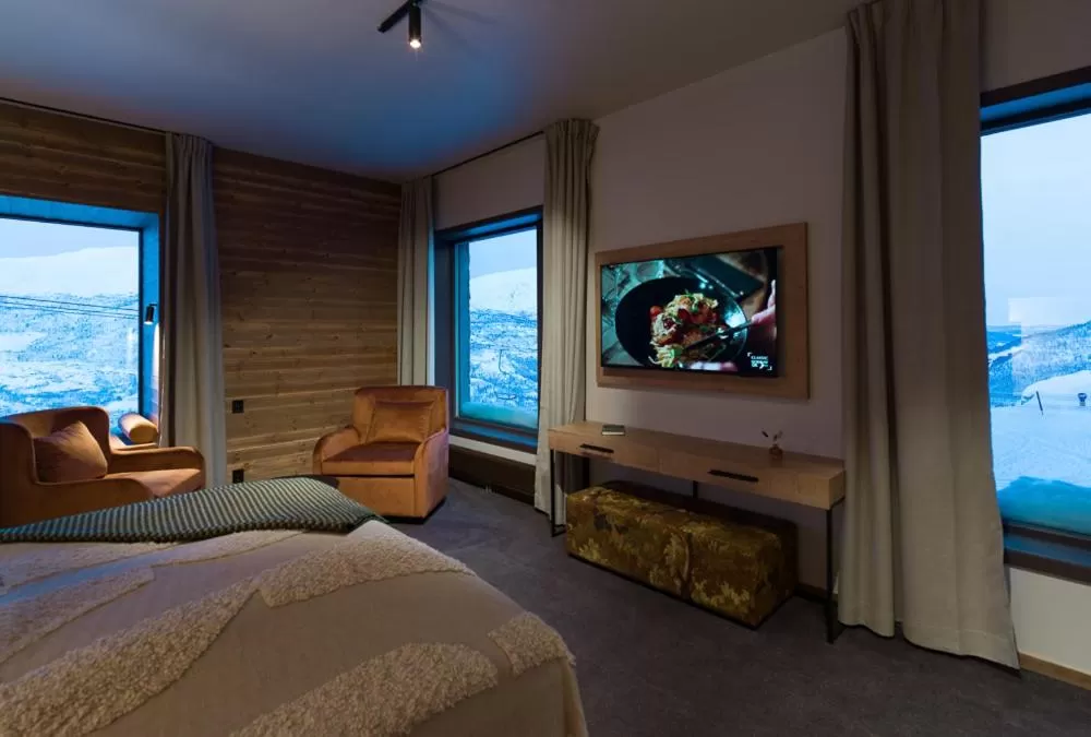 Bed in Skarsnuten Mountain Resort & SPA