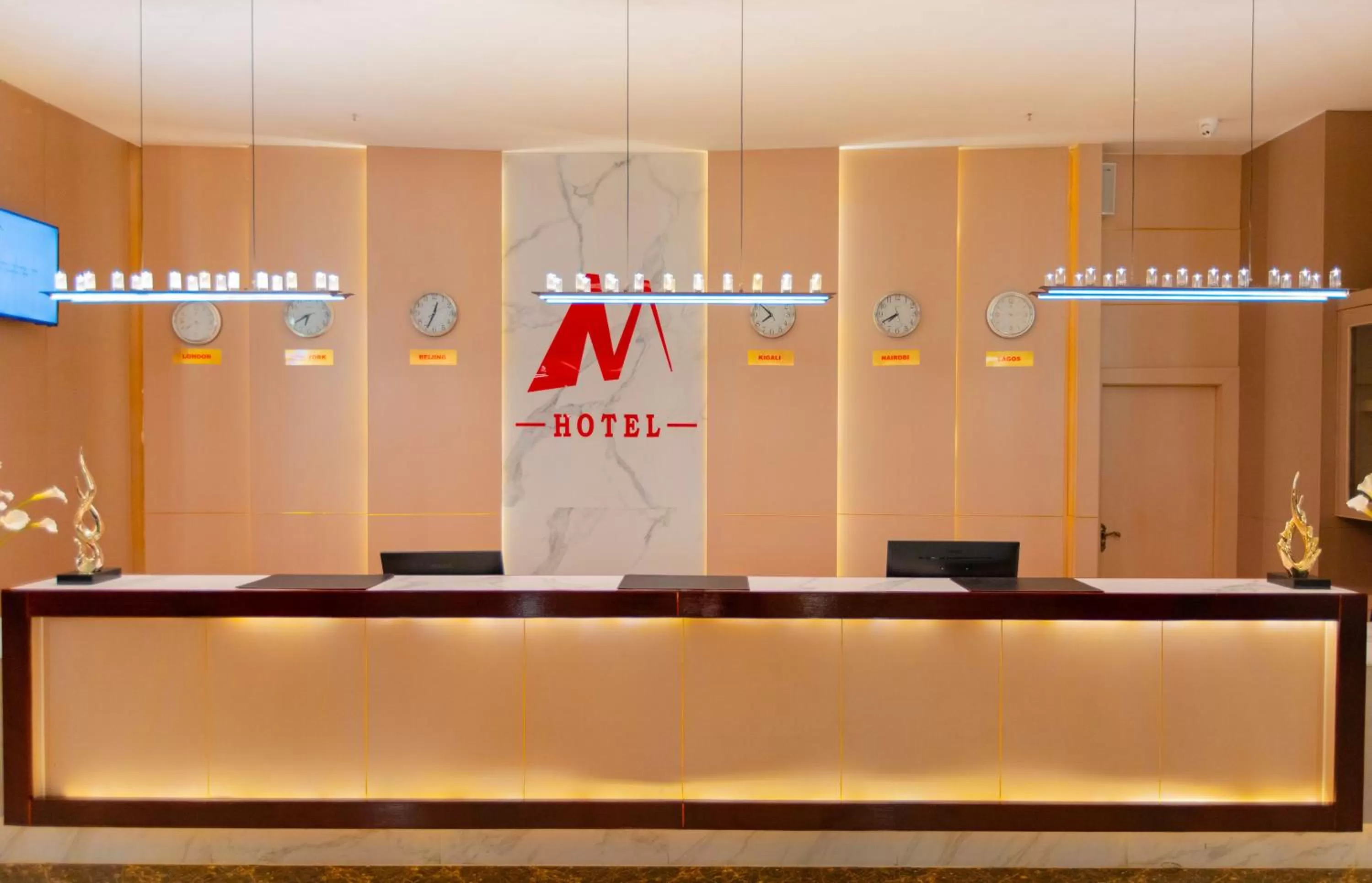 Lobby or reception in M Hotel Kigali