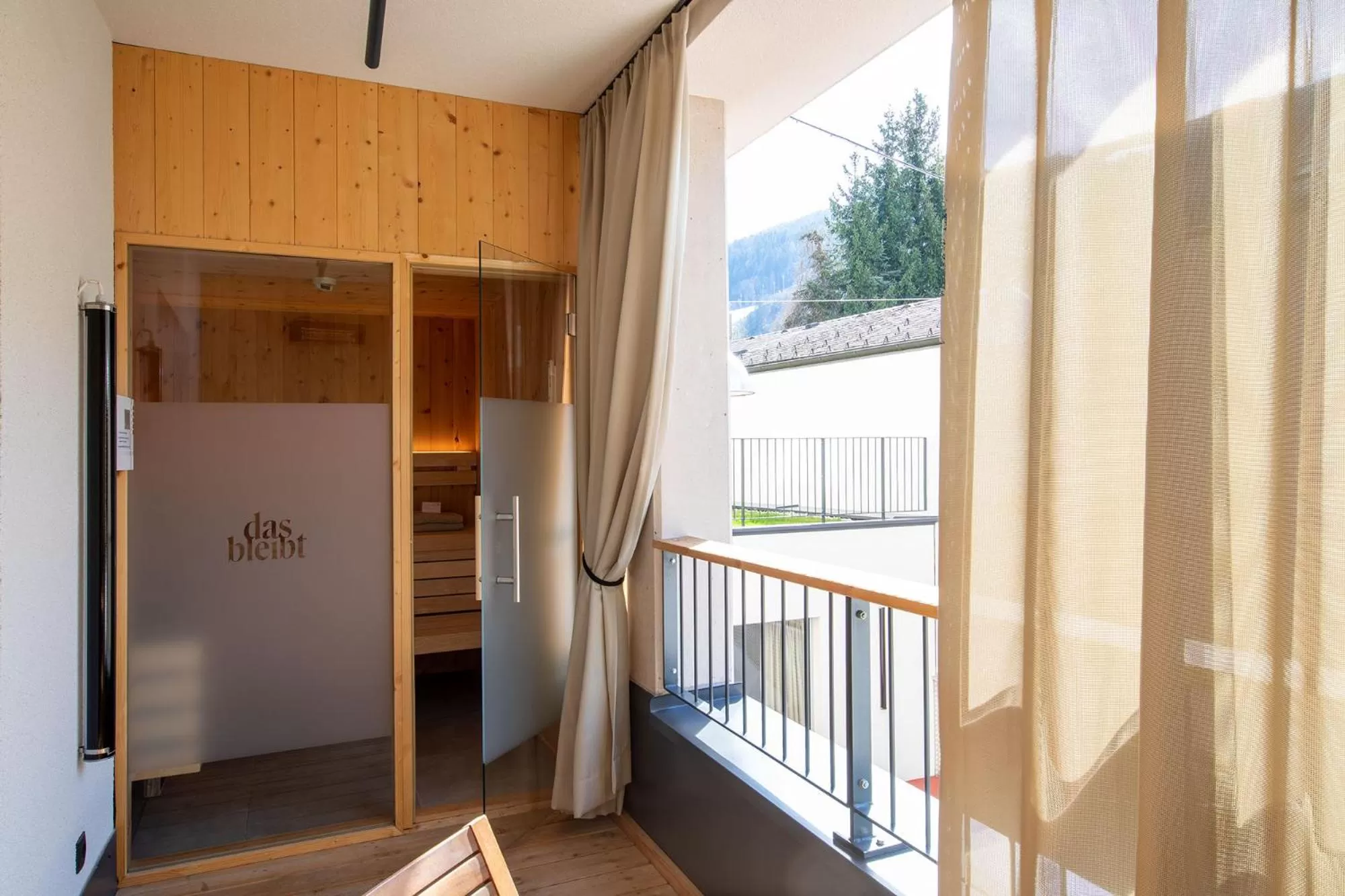 Sauna in das bleibt Alpine Suites