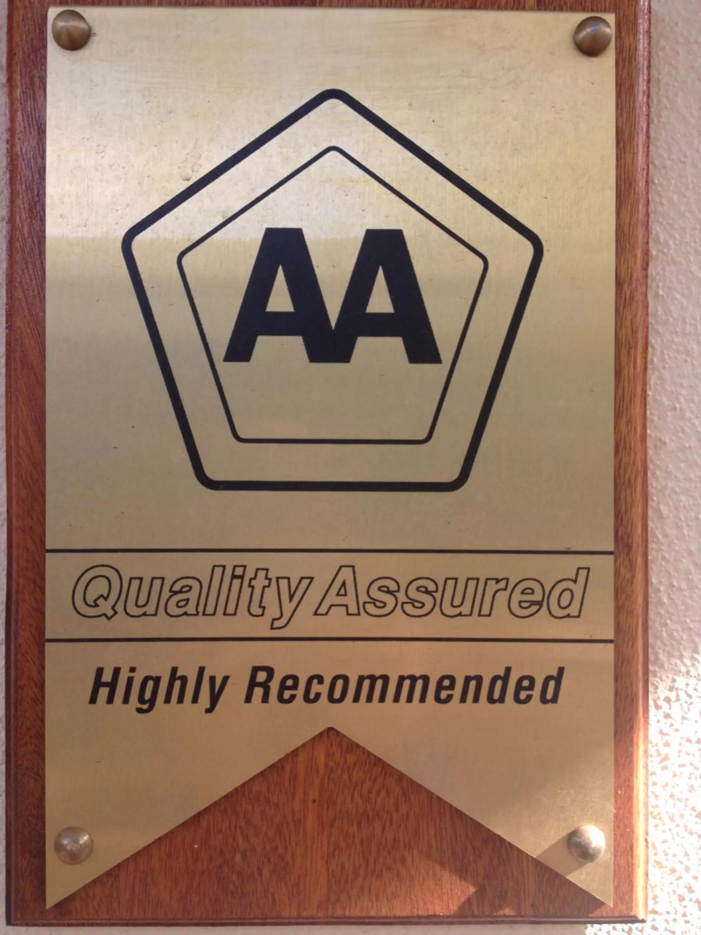 Certificate/Award in The Nook B&B